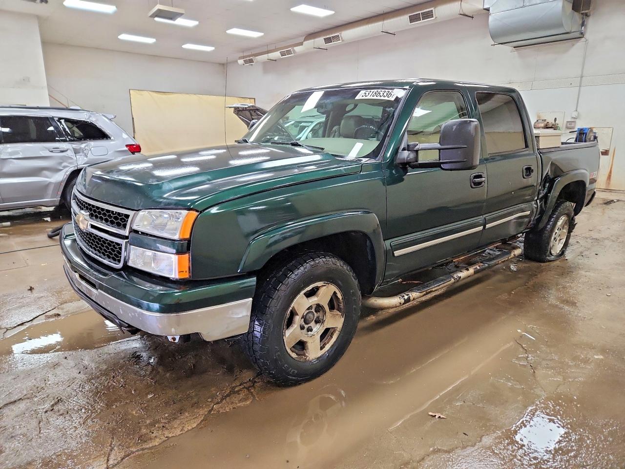 2006 Chevrolet Silverado K1500 Green vin: 2GCEK13T061104870