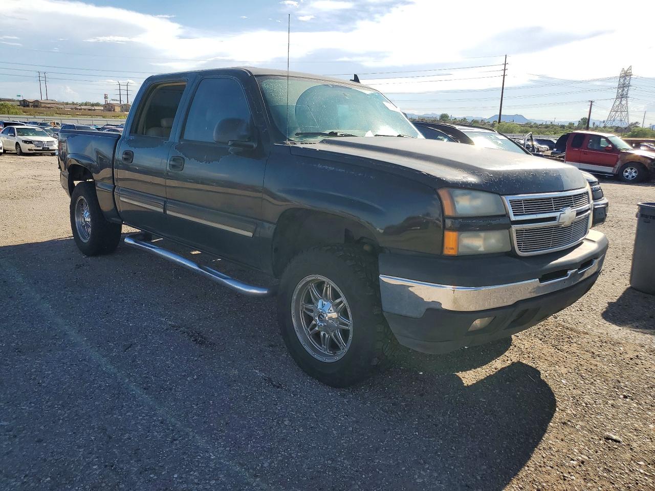 2006 Chevrolet Silverado K1500 Black vin: 2GCEK13T061116100