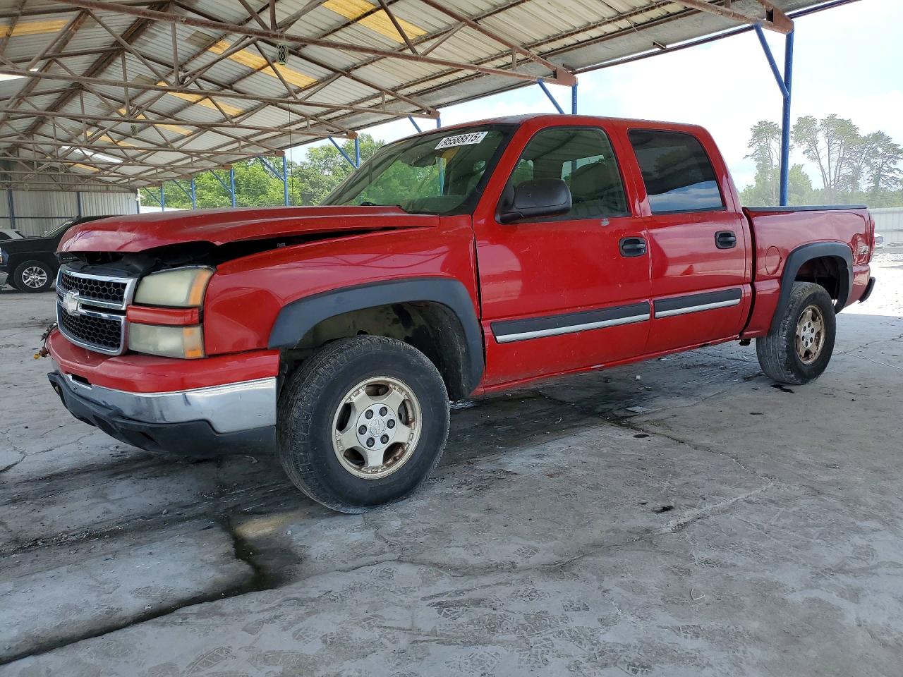 2006 Chevrolet Silverado K1500 Red vin: 2GCEK13T061171081