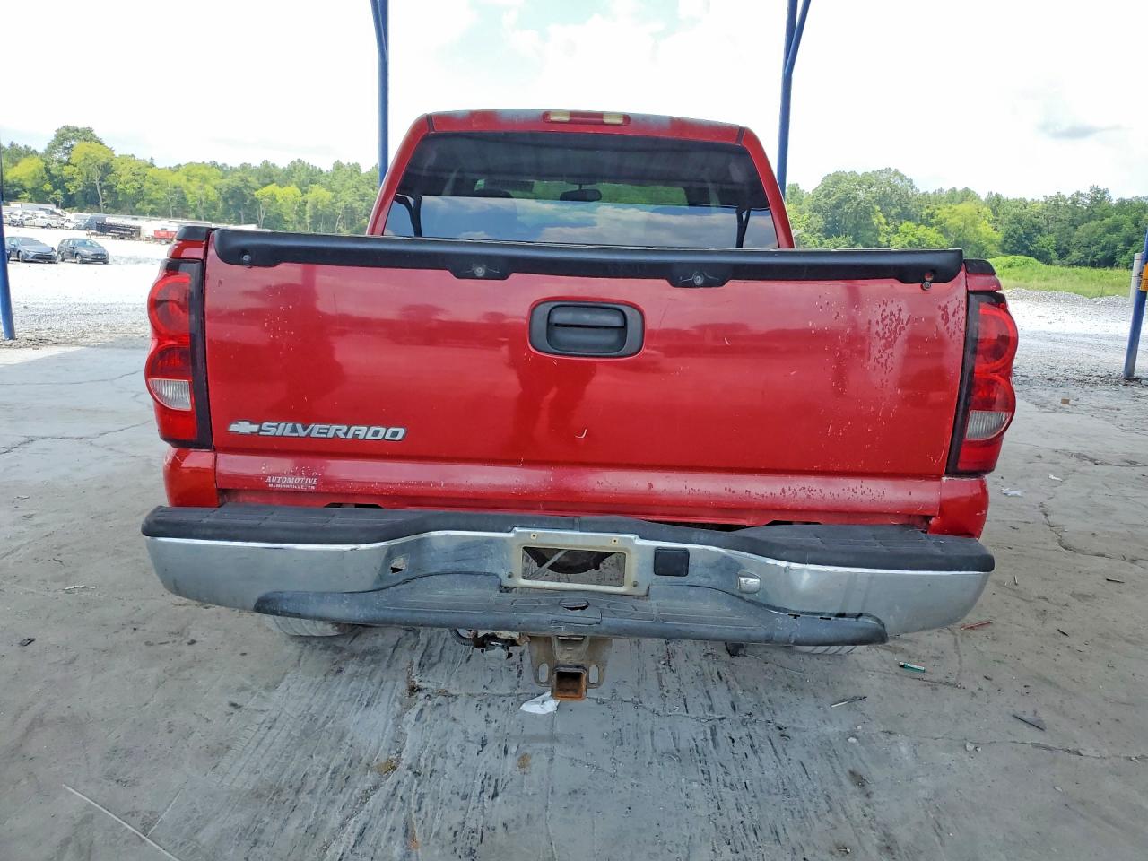 2006 Chevrolet Silverado K1500 Red vin: 2GCEK13T061171081