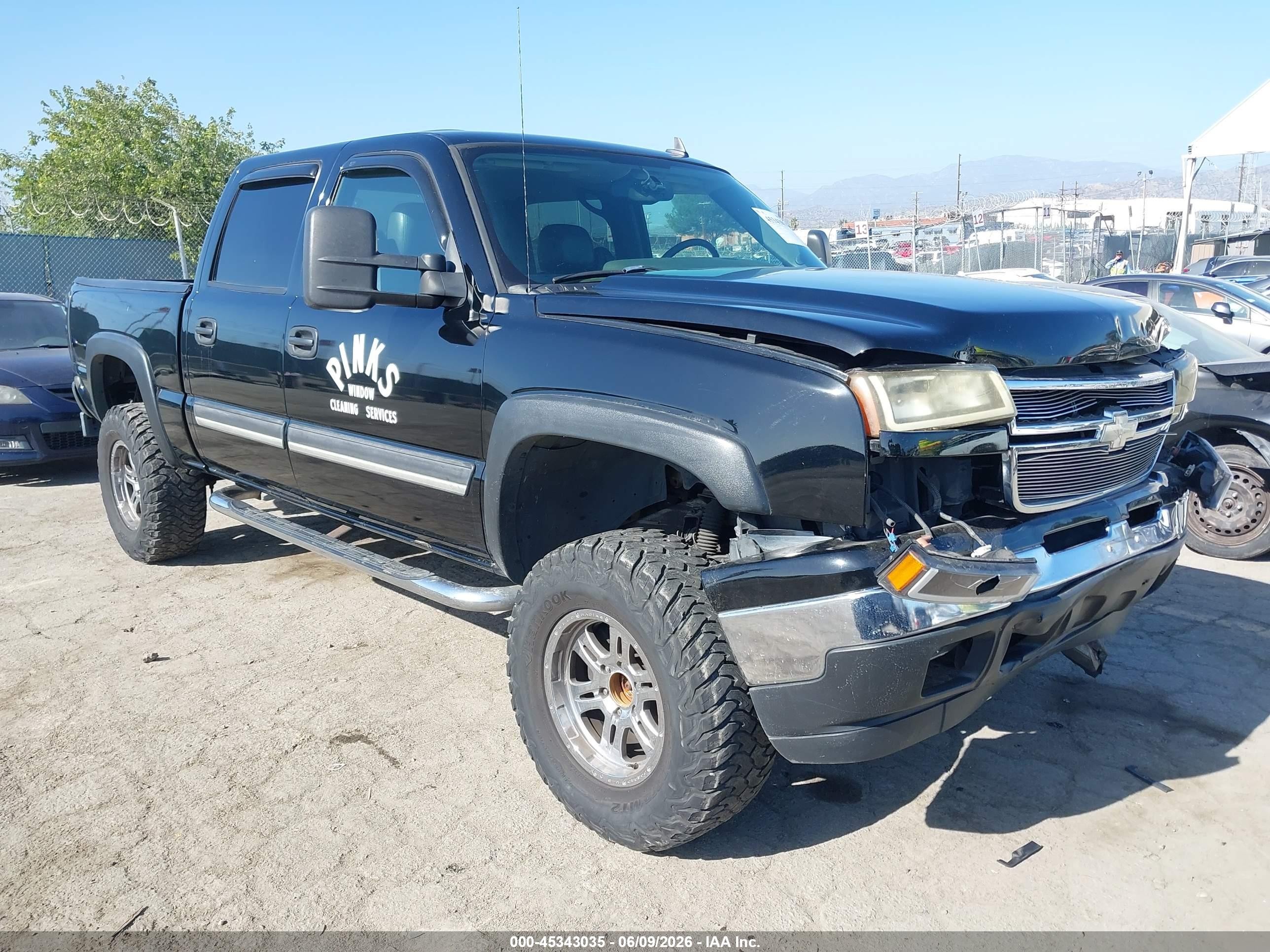 2006 Chevrolet Silverado 1500 Lt3 Black vin: 2GCEK13T061190892