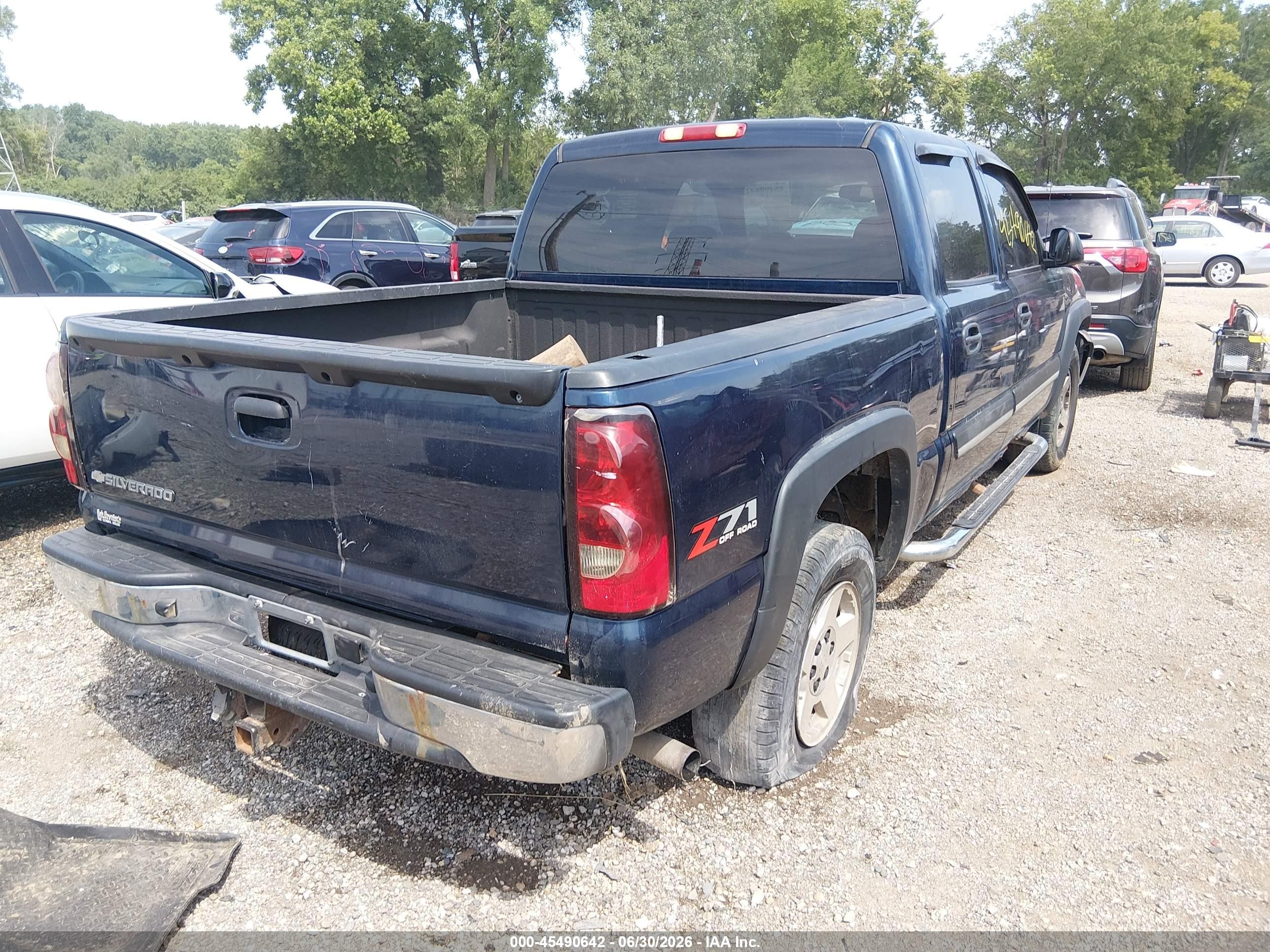 2006 Chevrolet Silverado 1500 Lt3 Blue vin: 2GCEK13T061209148