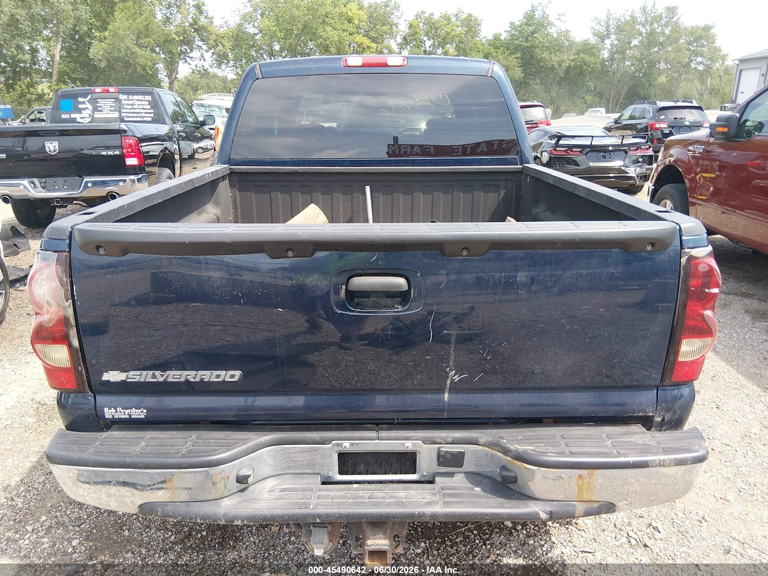 2006 Chevrolet Silverado 1500 Lt3 Blue vin: 2GCEK13T061209148