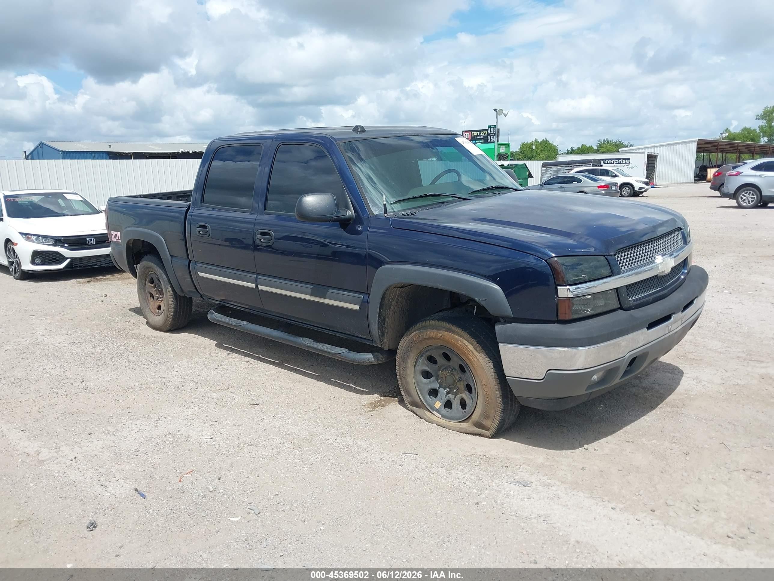 2005 Chevrolet Silverado 1500 Z71 Blue vin: 2GCEK13T151167474