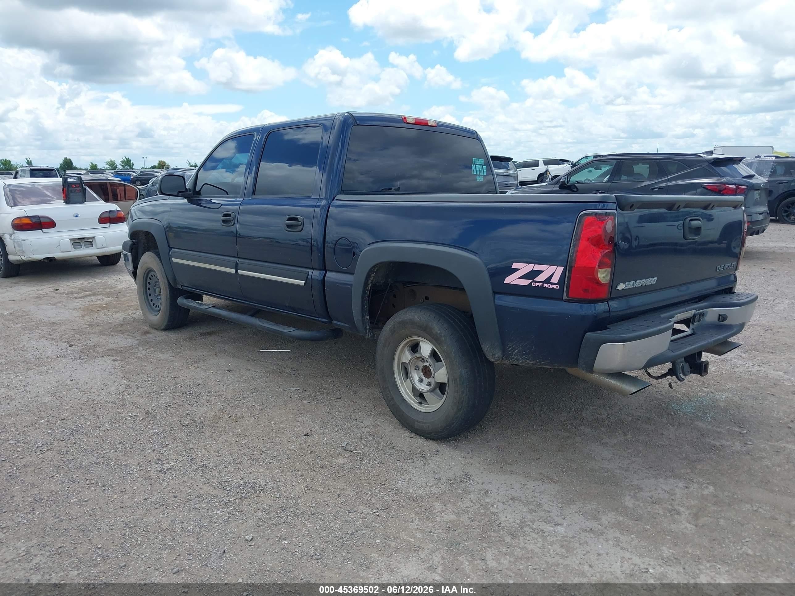 2005 Chevrolet Silverado 1500 Z71 Blue vin: 2GCEK13T151167474