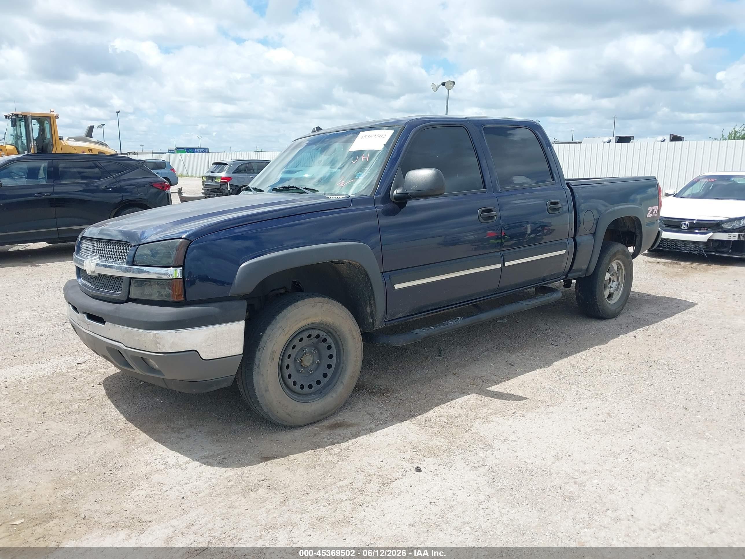 2005 Chevrolet Silverado 1500 Z71 Blue vin: 2GCEK13T151167474