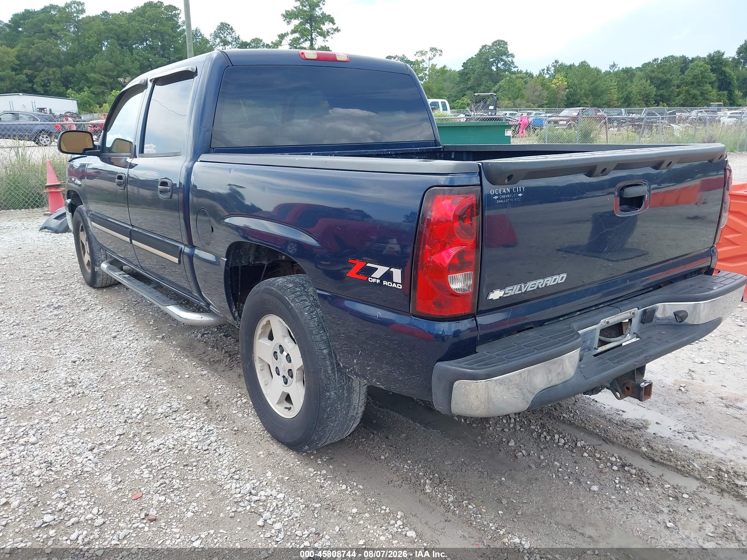 2006 Chevrolet Silverado 1500 Lt3 Blue vin: 2GCEK13T161206002