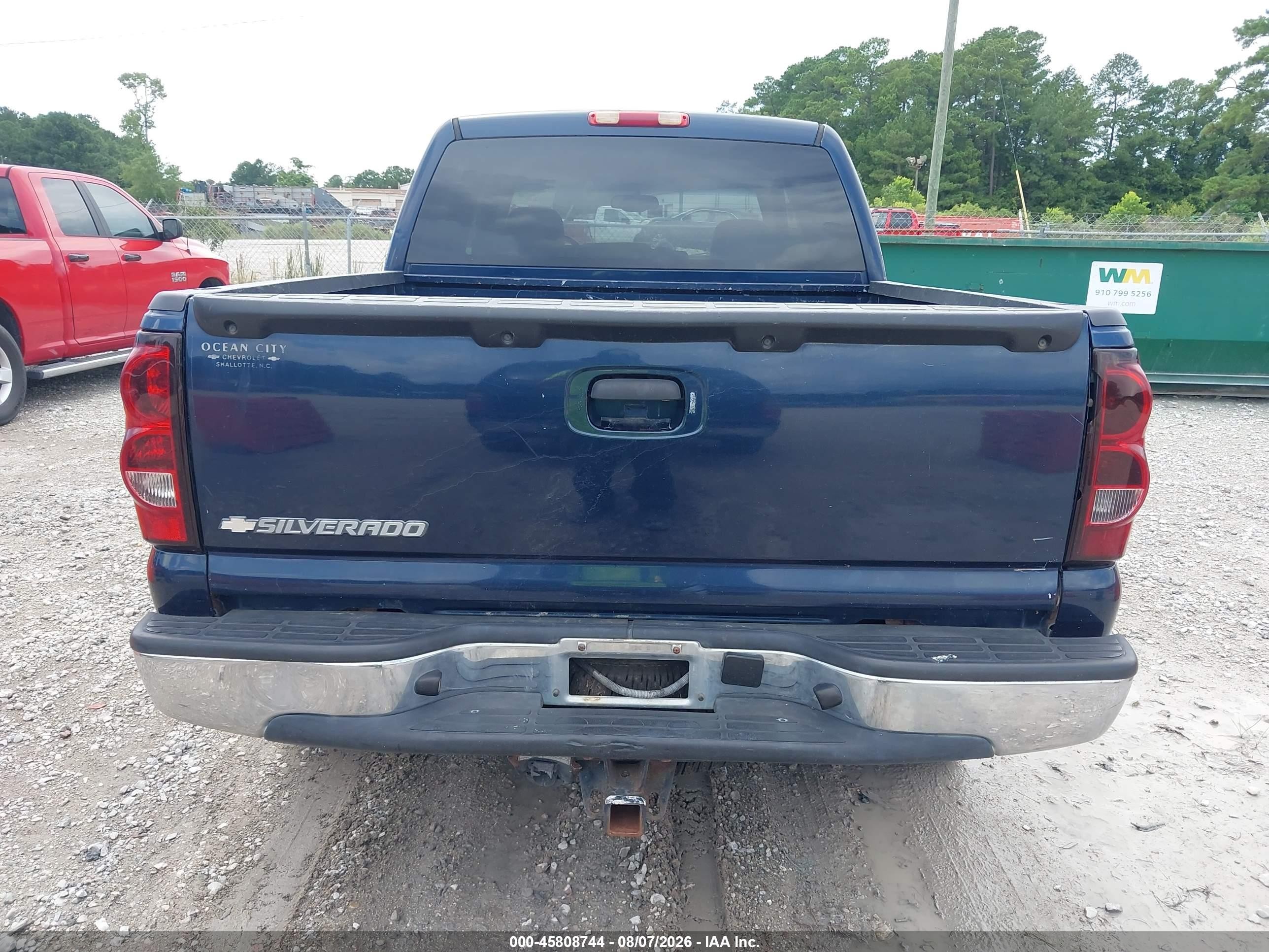 2006 Chevrolet Silverado 1500 Lt3 Blue vin: 2GCEK13T161206002