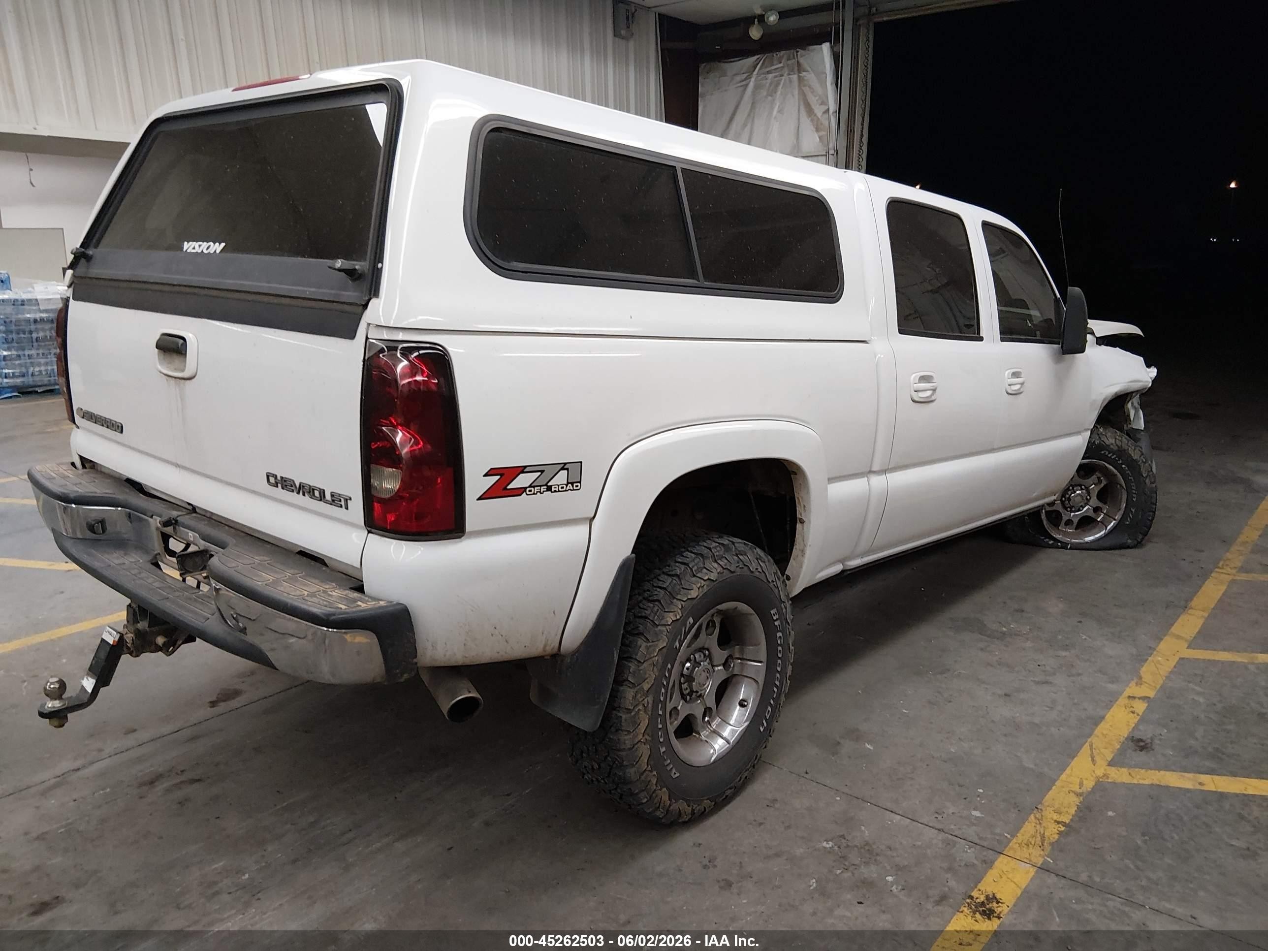 2004 Chevrolet Silverado 1500 Z71 White vin: 2GCEK13T241432434