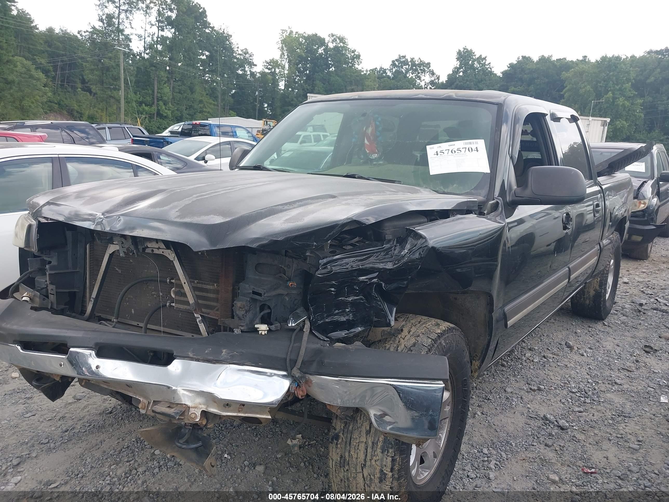 2005 Chevrolet Silverado 1500 Z71 Black vin: 2GCEK13T251342041