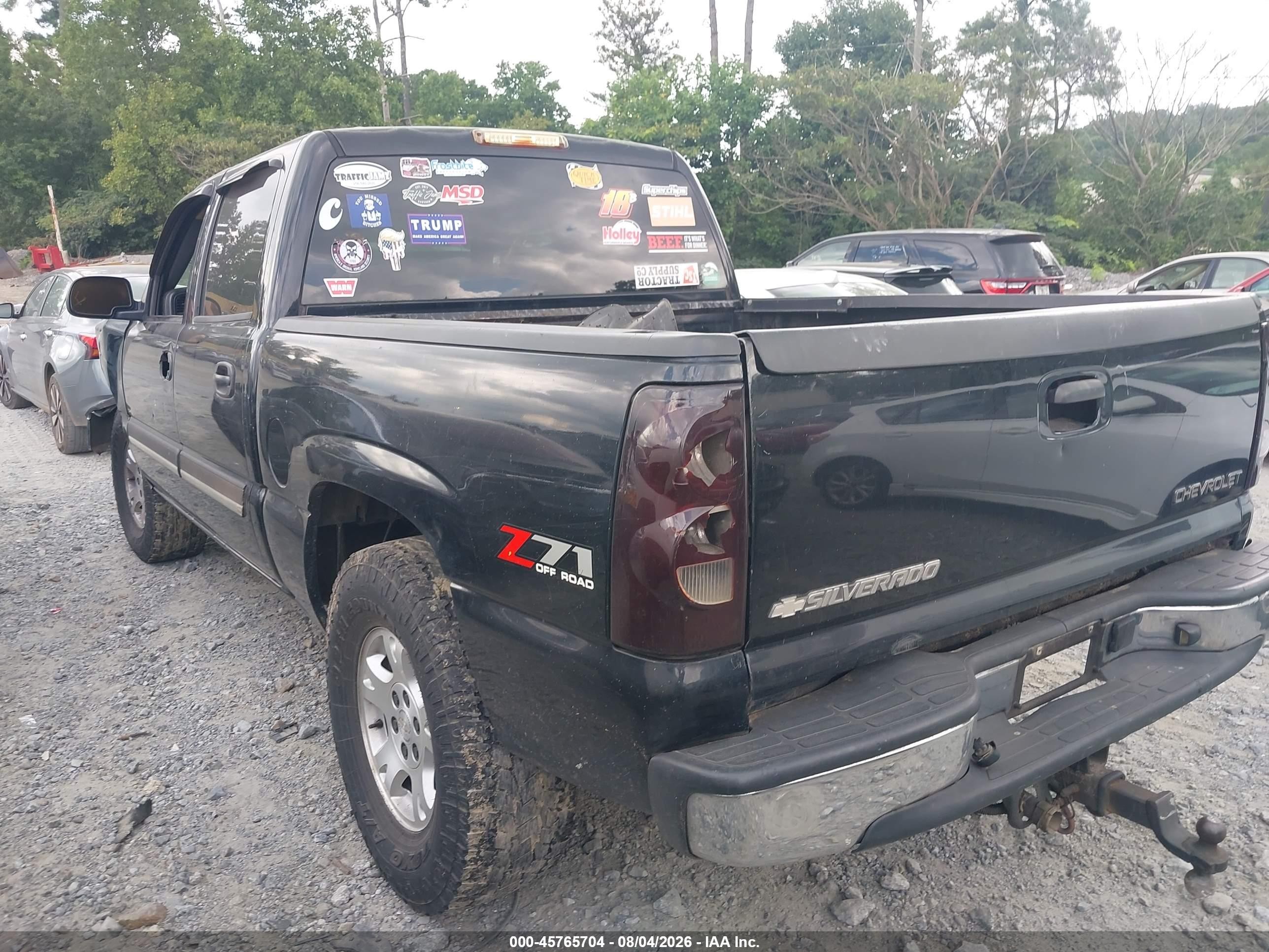 2005 Chevrolet Silverado 1500 Z71 Black vin: 2GCEK13T251342041