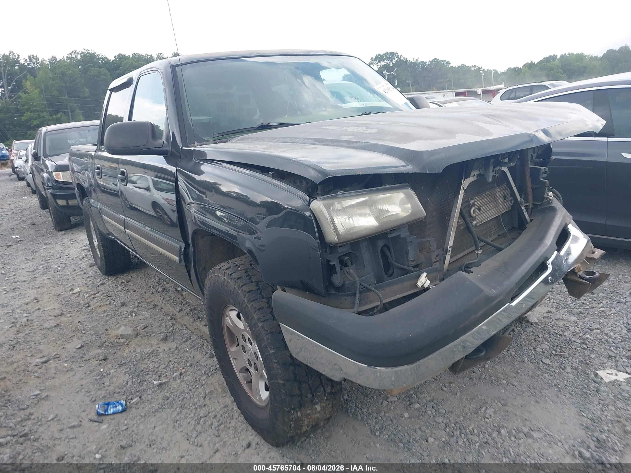 2005 Chevrolet Silverado 1500 Z71 Black vin: 2GCEK13T251342041