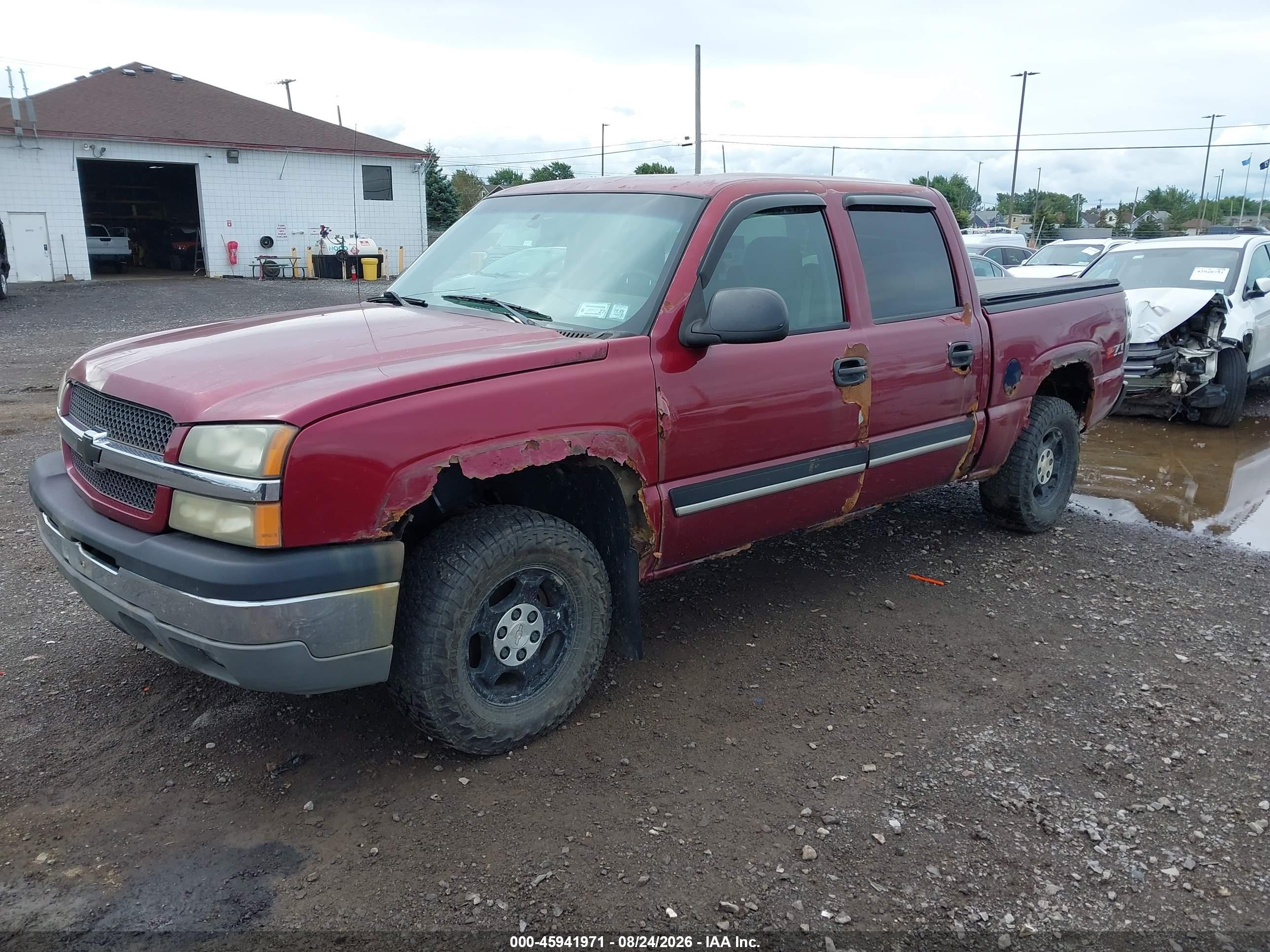 2004 Chevrolet Silverado K1500 Burgundy vin: 2GCEK13T341415593