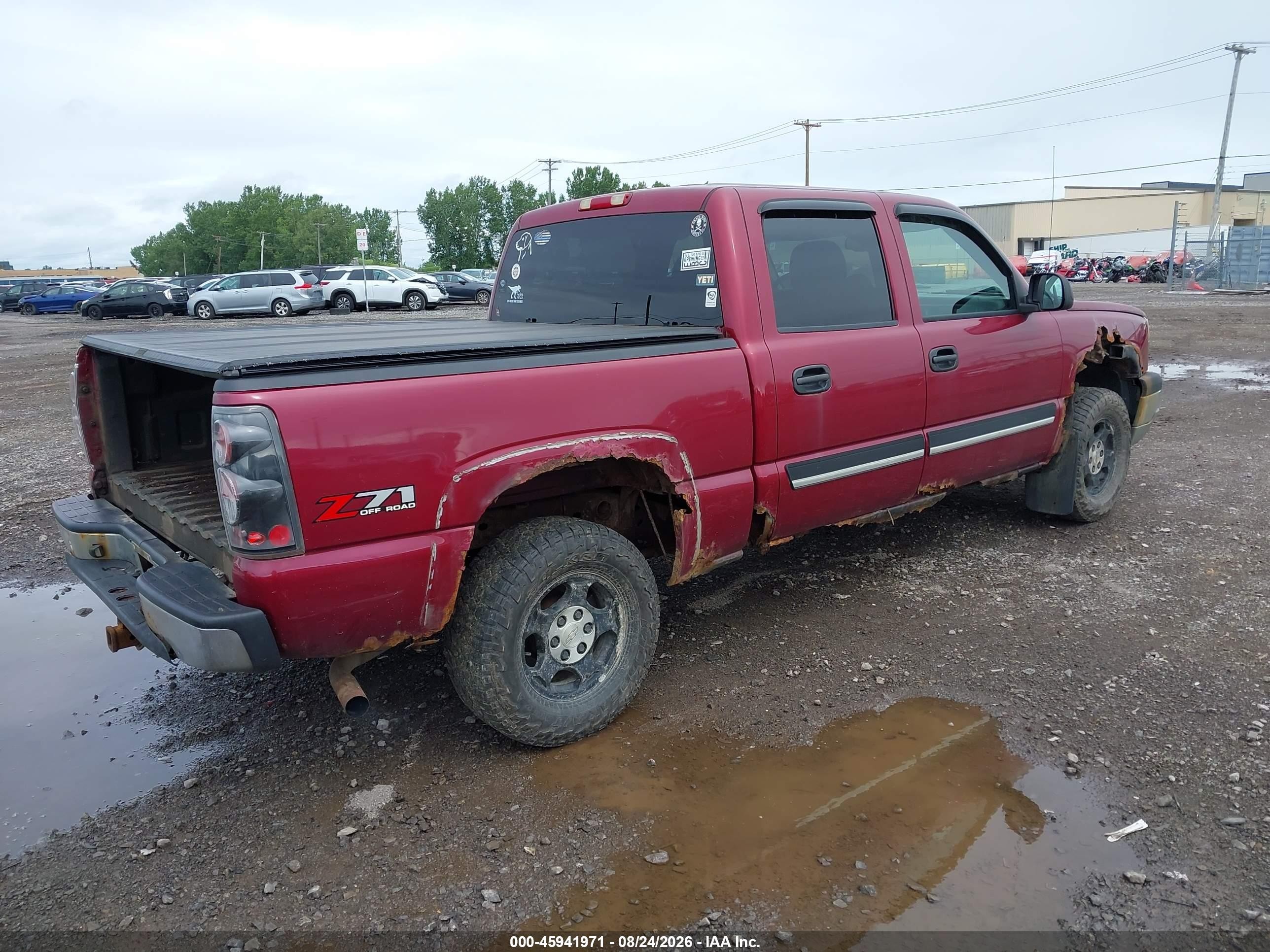 2004 Chevrolet Silverado K1500 Burgundy vin: 2GCEK13T341415593