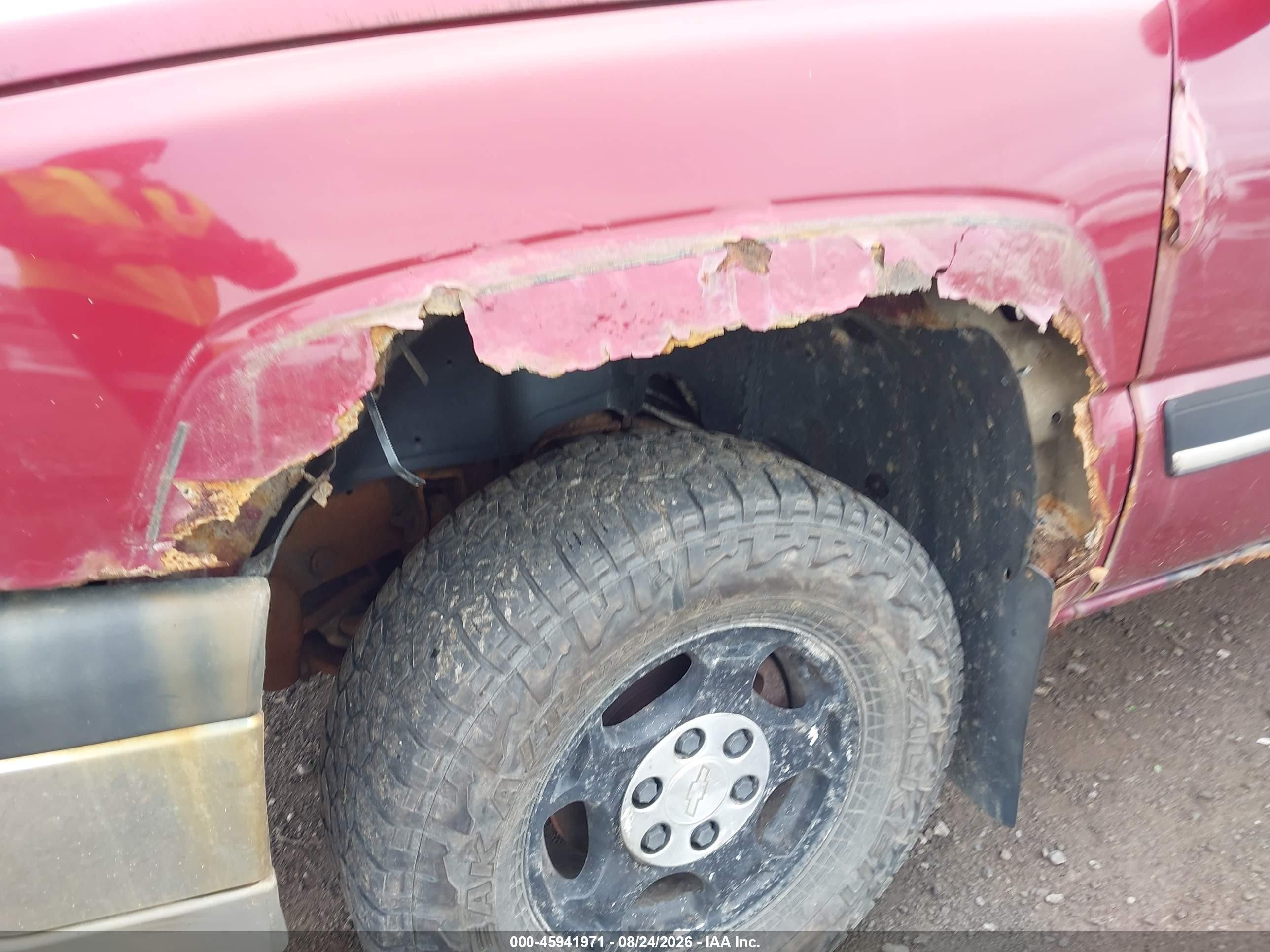 2004 Chevrolet Silverado K1500 Burgundy vin: 2GCEK13T341415593
