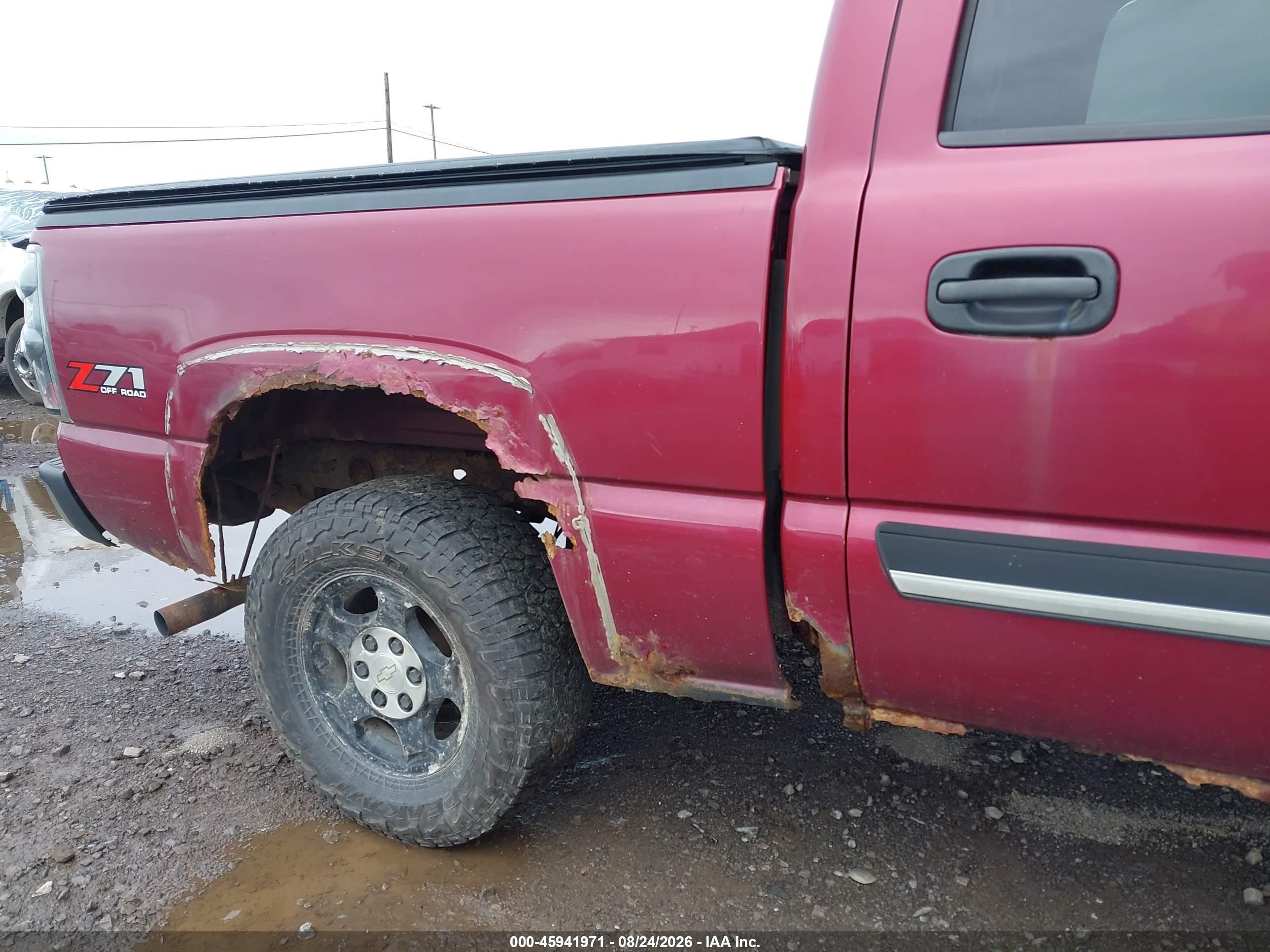 2004 Chevrolet Silverado K1500 Burgundy vin: 2GCEK13T341415593