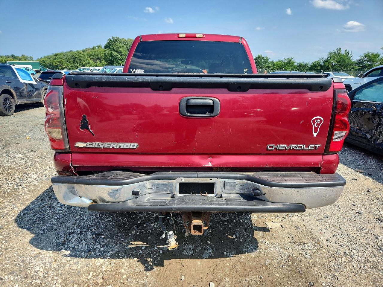 2005 Chevrolet Silverado K1500 Burgundy vin: 2GCEK13T351243065