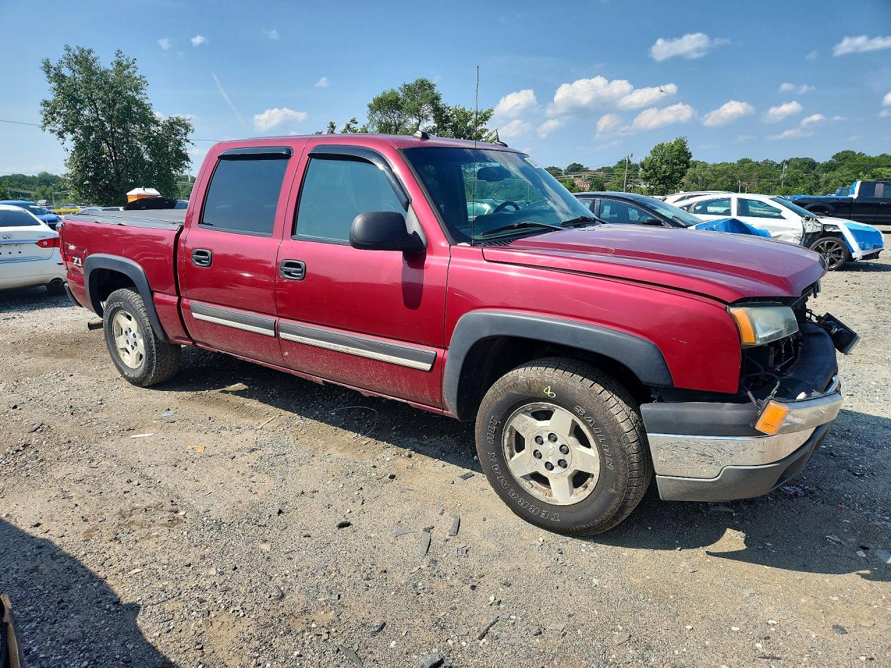 2005 Chevrolet Silverado K1500 Burgundy vin: 2GCEK13T351243065