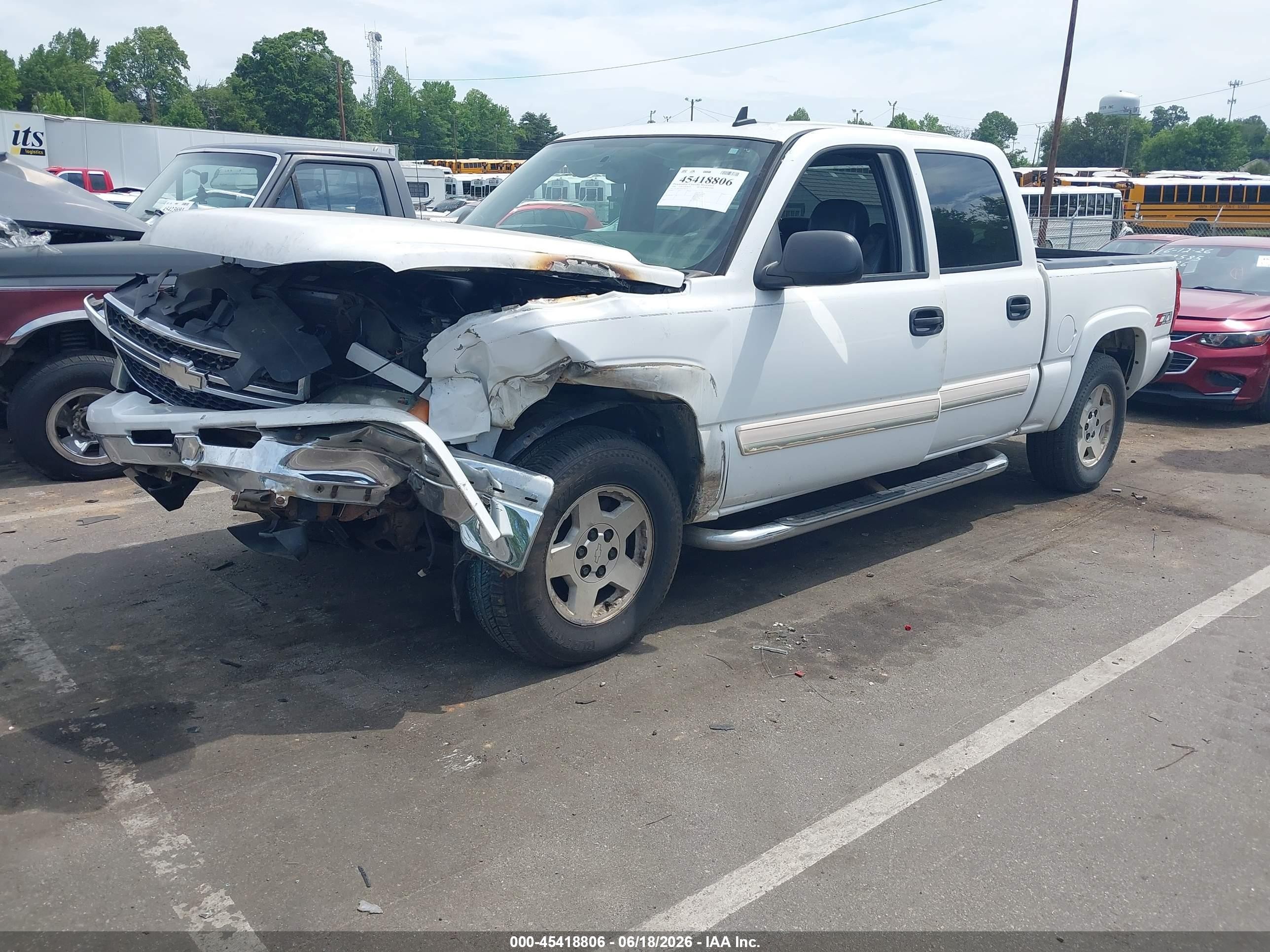 2006 Chevrolet Silverado 1500 Lt2 White vin: 2GCEK13T361104152
