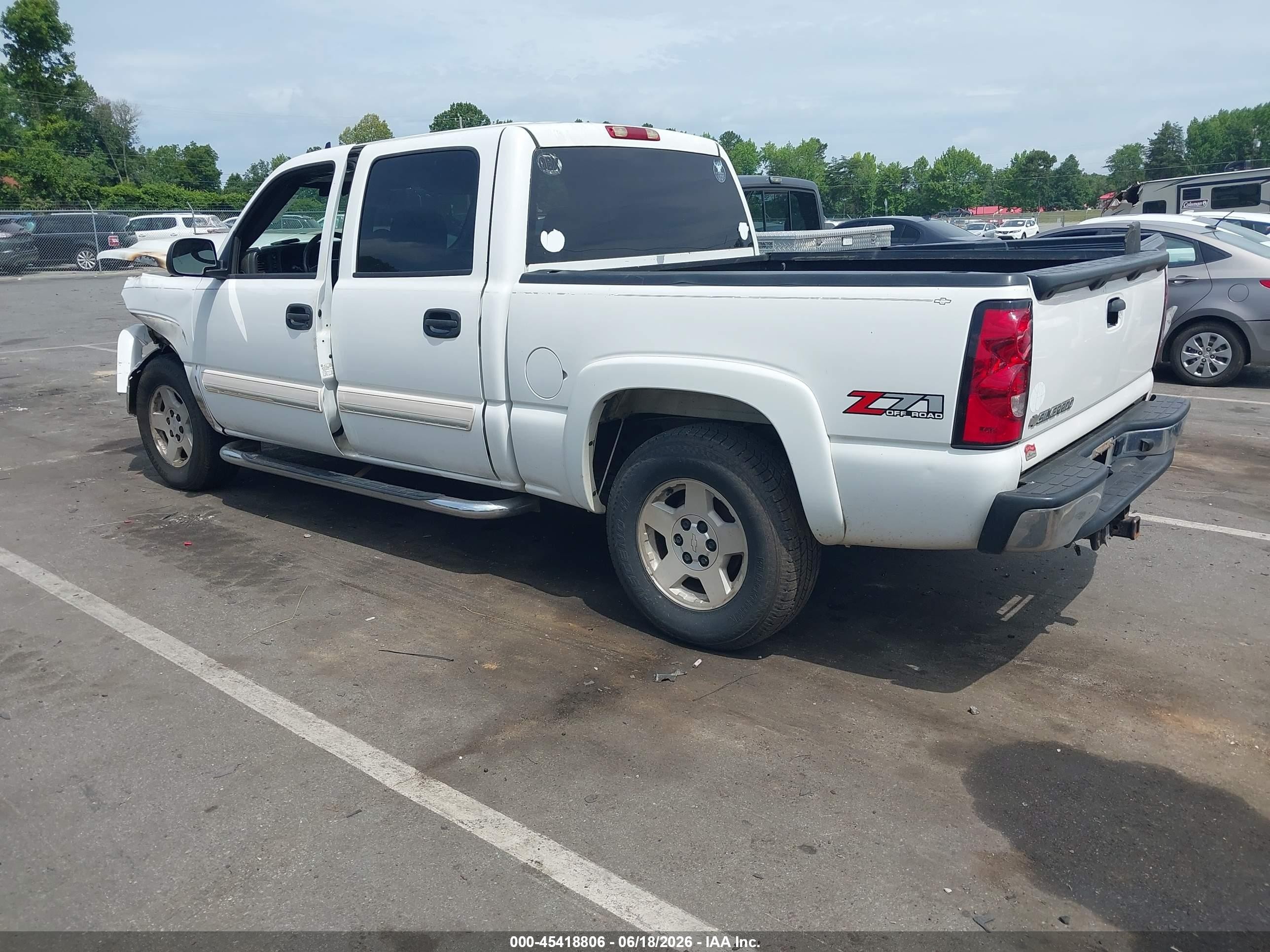 2006 Chevrolet Silverado 1500 Lt2 White vin: 2GCEK13T361104152