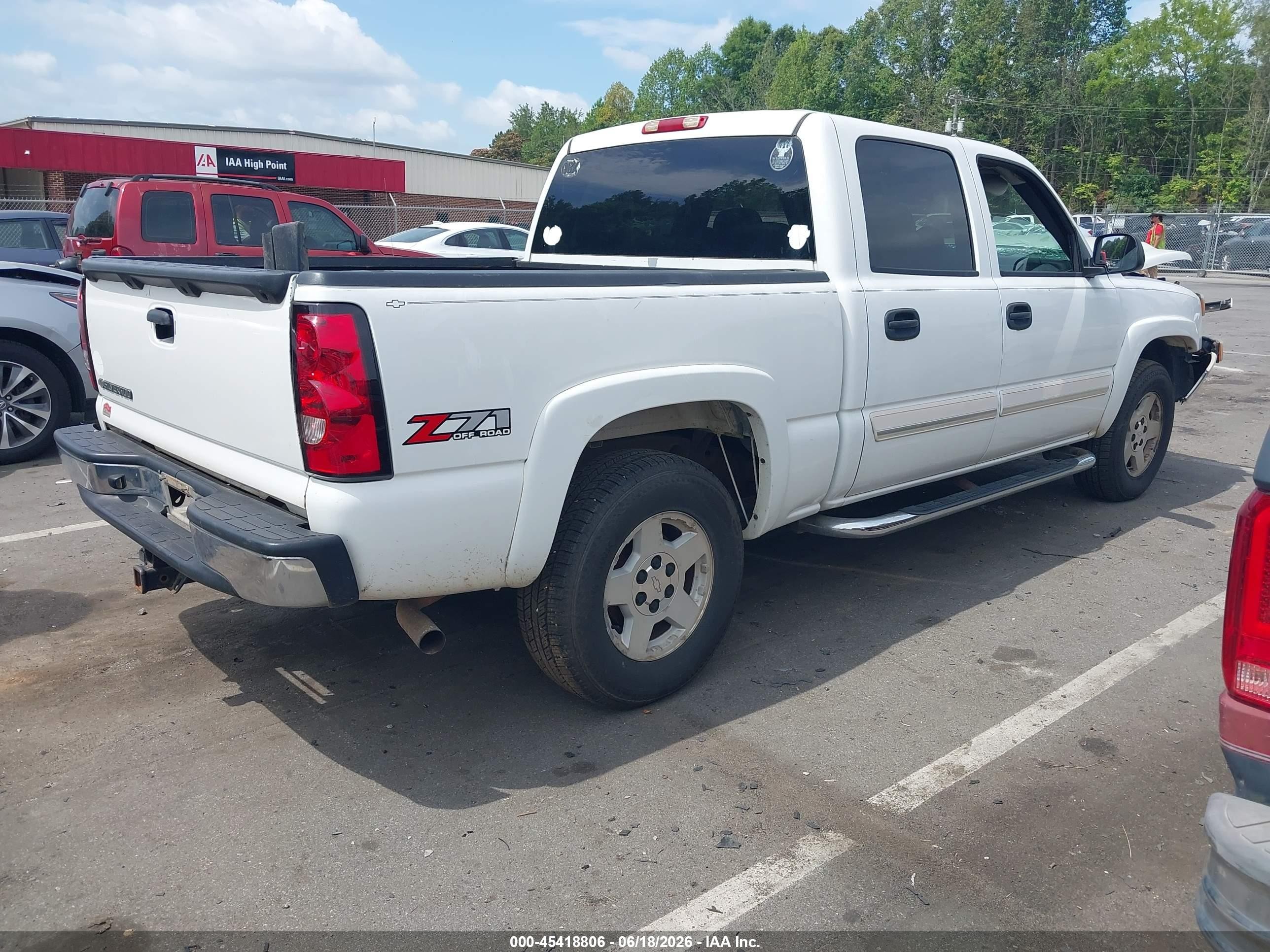2006 Chevrolet Silverado 1500 Lt2 White vin: 2GCEK13T361104152