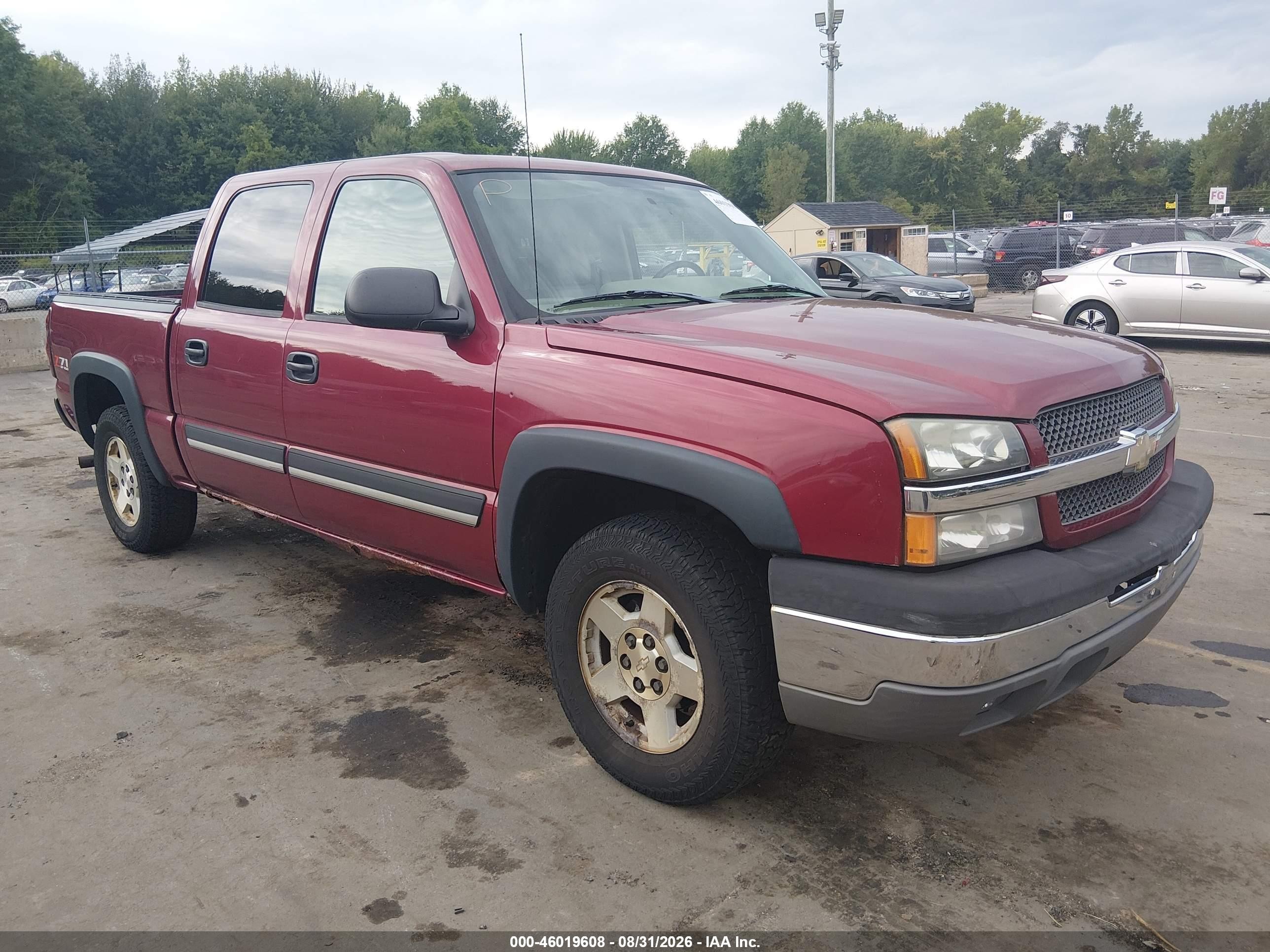2004 Chevrolet Silverado 1500 Z71 Темно-бордовый vin: 2GCEK13T441362242