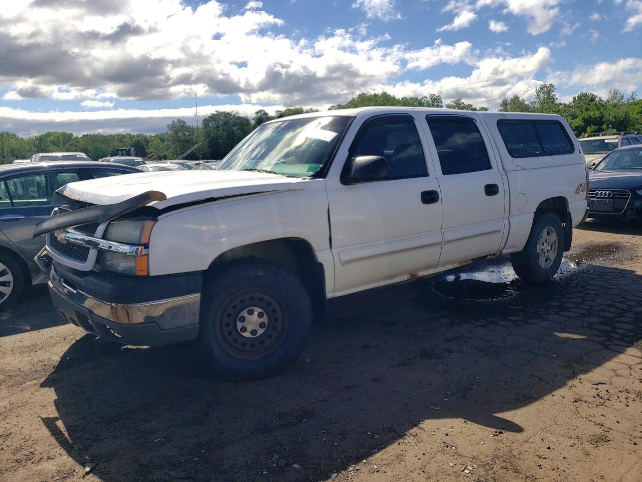 2004 Chevrolet Silverado K1500 White vin: 2GCEK13T441416400