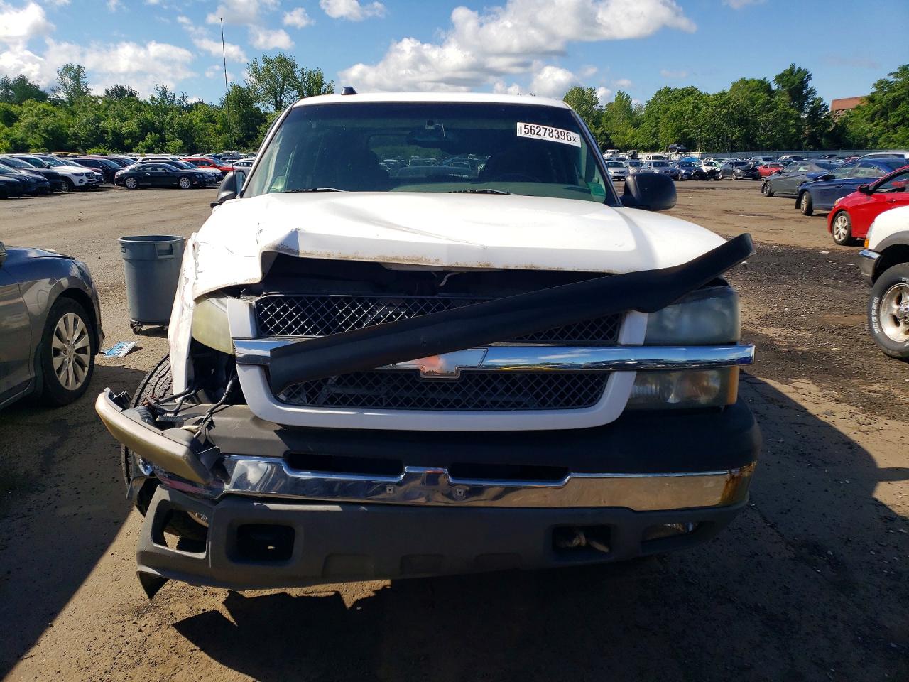 2004 Chevrolet Silverado K1500 White vin: 2GCEK13T441416400