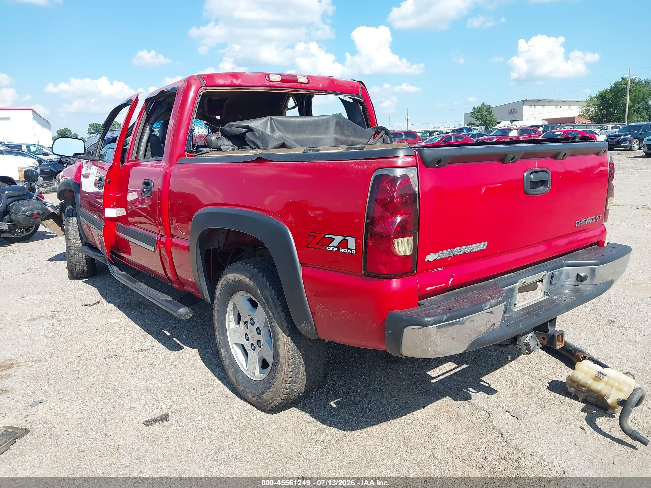 2004 Chevrolet Silverado 1500 Z71 Red vin: 2GCEK13T441429289