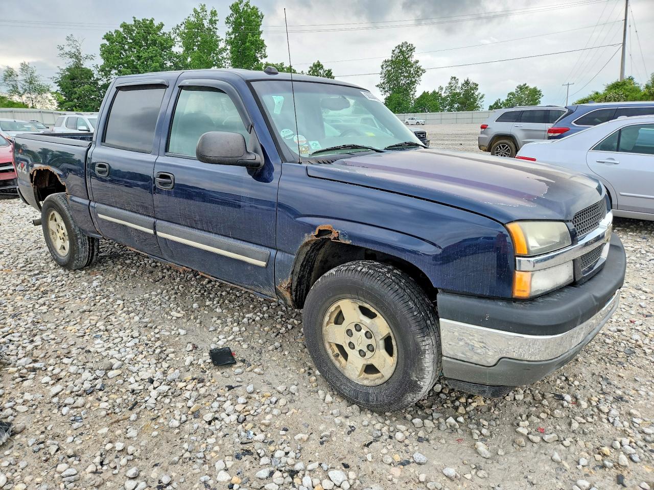 2005 Chevrolet Silverado K1500 Blue vin: 2GCEK13T451117264