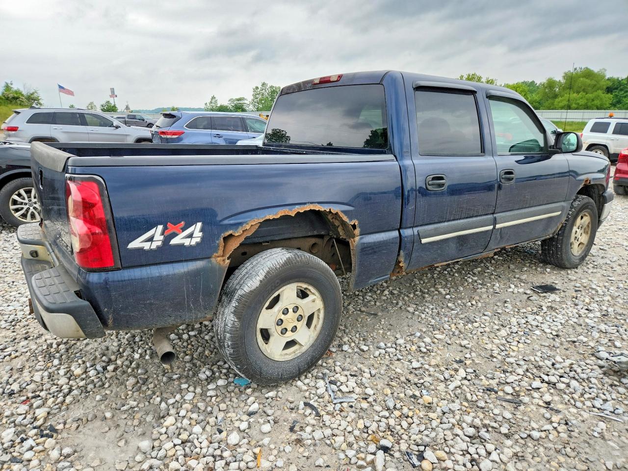 2005 Chevrolet Silverado K1500 Blue vin: 2GCEK13T451117264