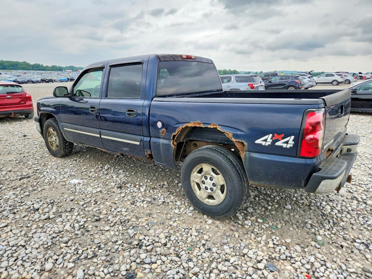 2005 Chevrolet Silverado K1500 Blue vin: 2GCEK13T451117264