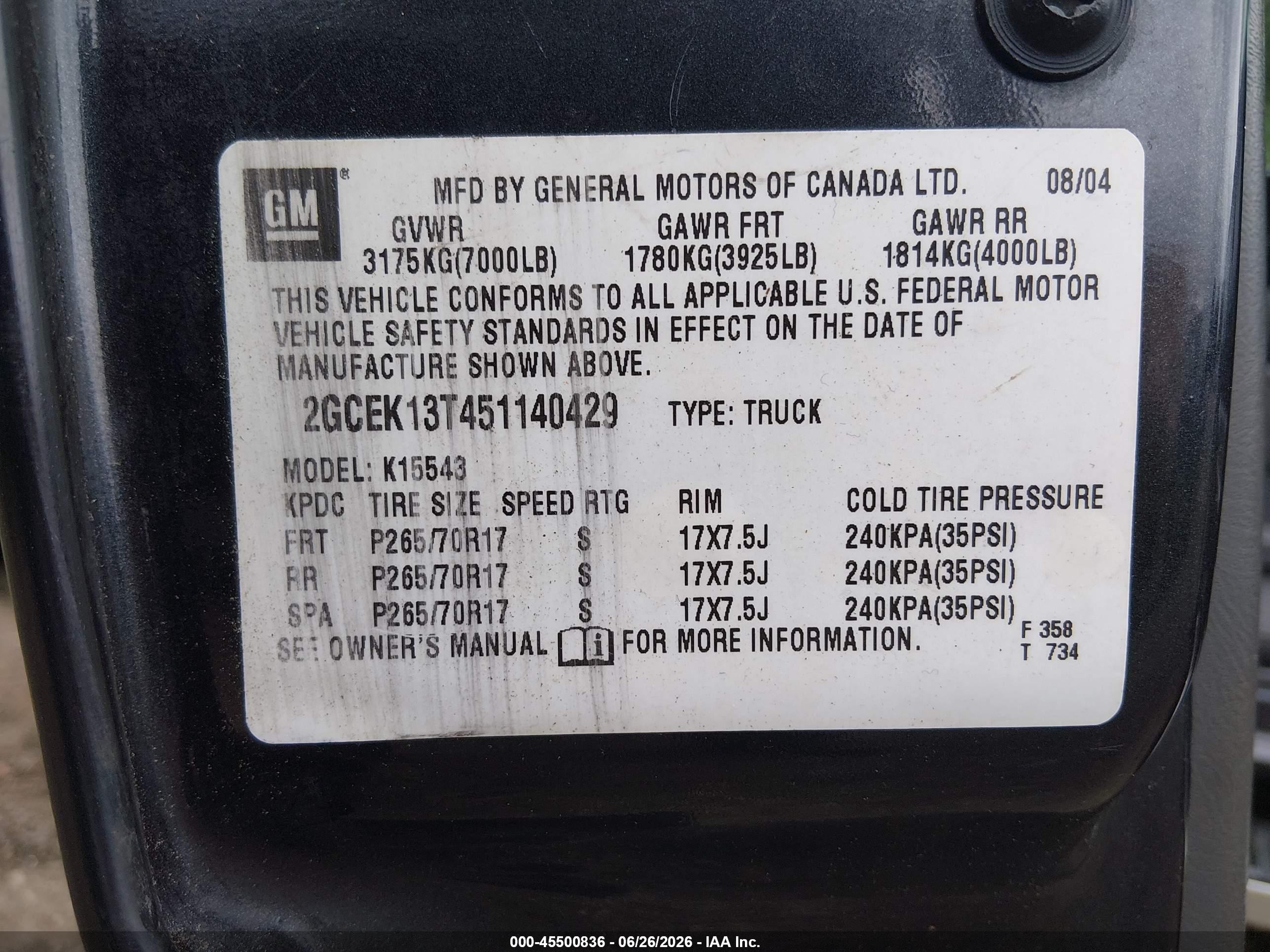 2005 Chevrolet Silverado 1500 Ls Gray vin: 2GCEK13T451140429