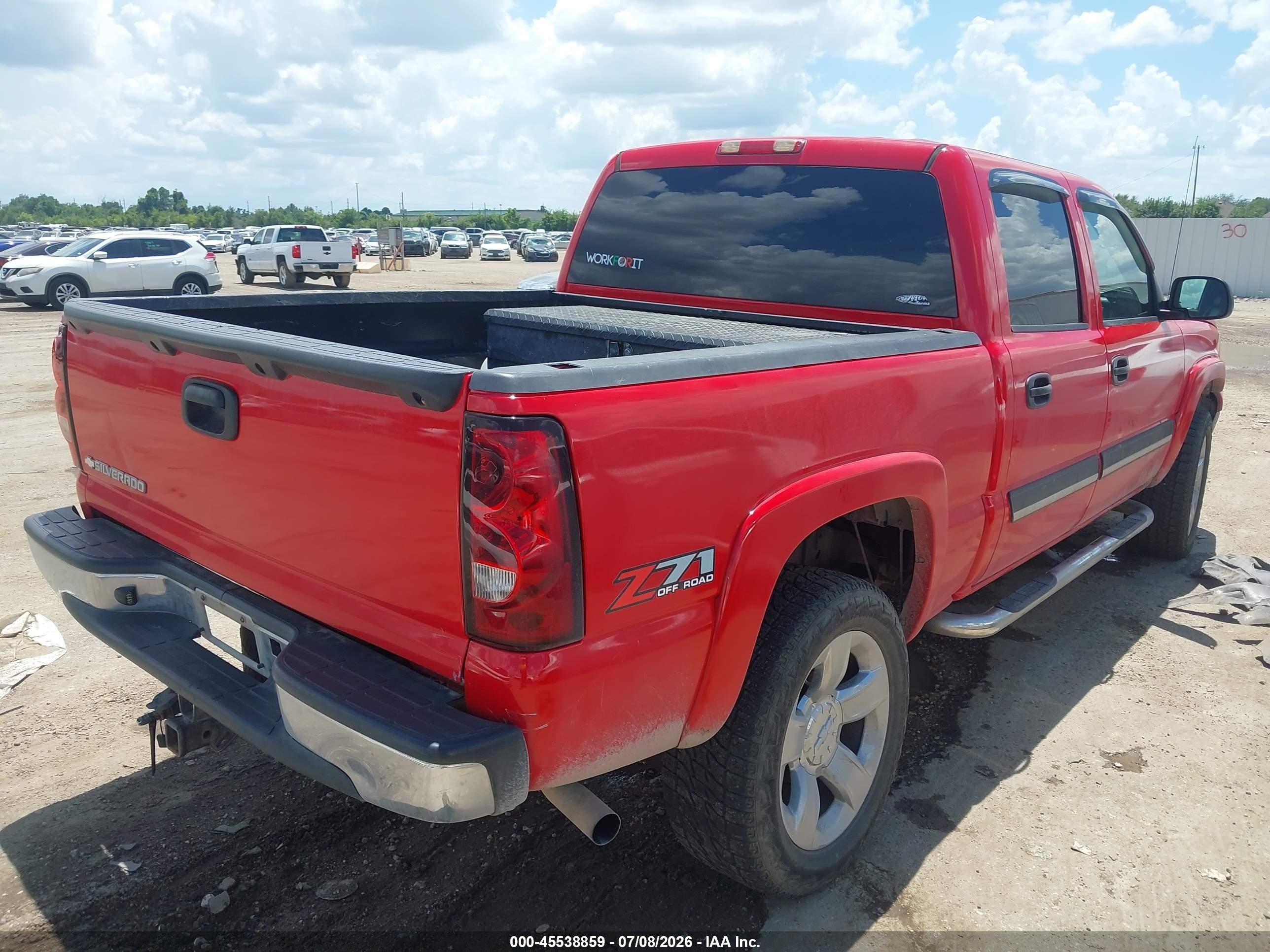 2005 Chevrolet Silverado 1500 Z71 Red vin: 2GCEK13T451394190