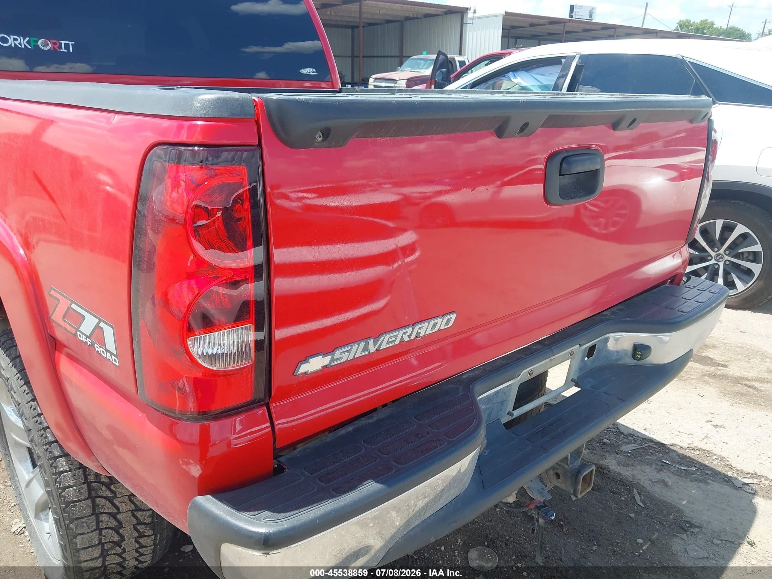 2005 Chevrolet Silverado 1500 Z71 Red vin: 2GCEK13T451394190