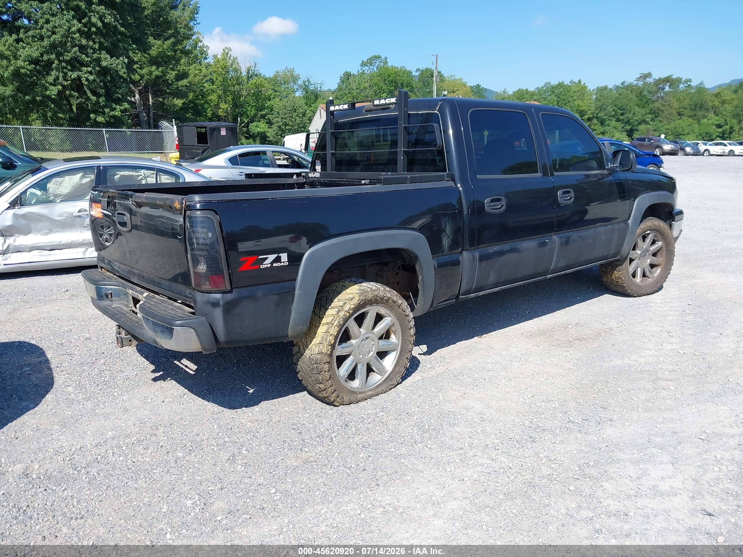 2006 Chevrolet Silverado 1500 Lt1 Black vin: 2GCEK13T461144255