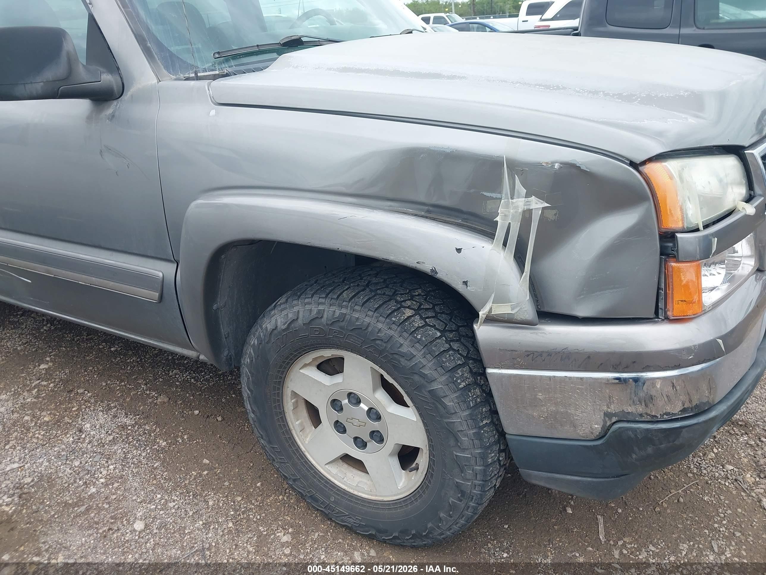 2006 Chevrolet Silverado 1500 Lt2 Gray vin: 2GCEK13T461188921