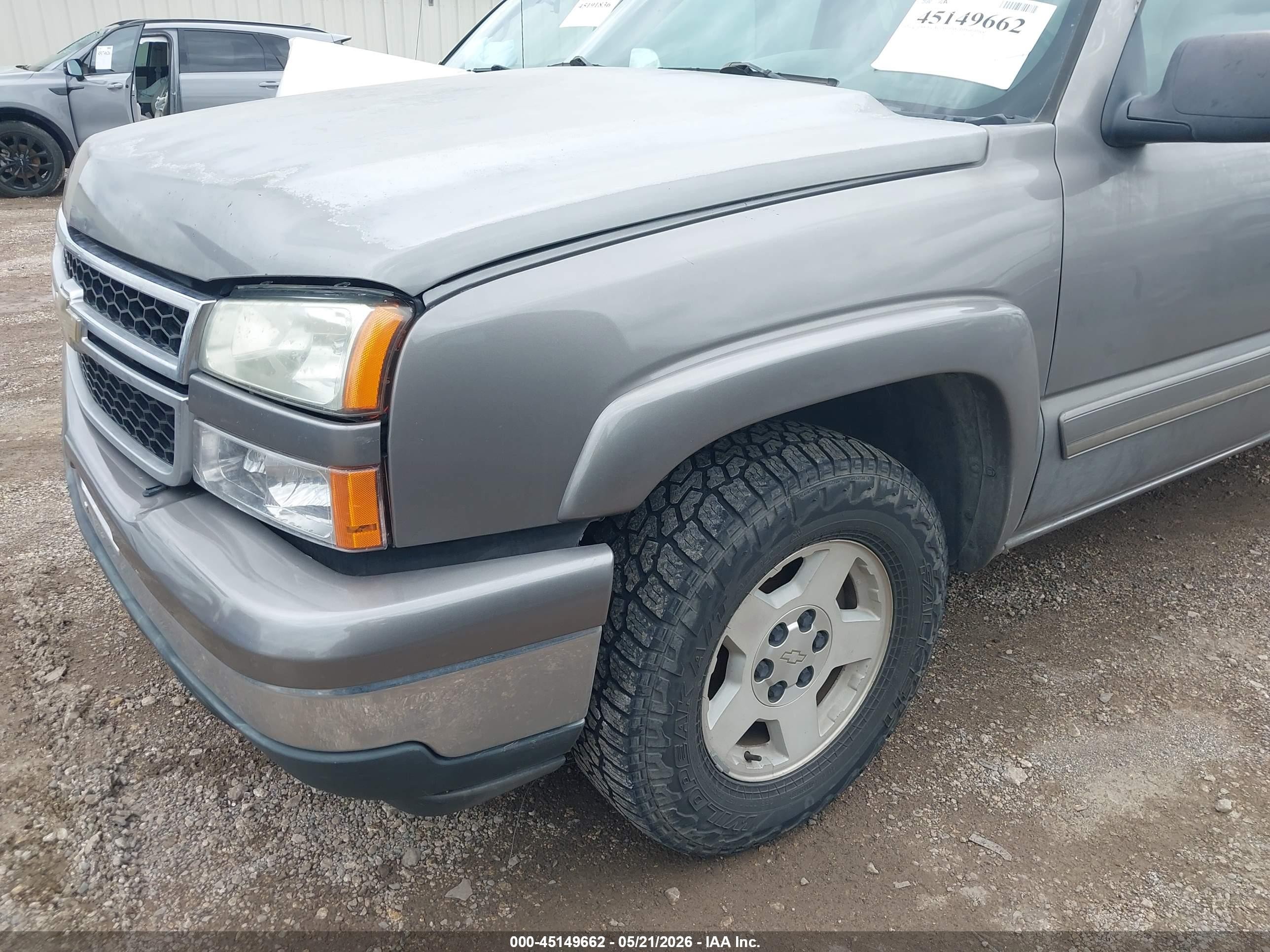2006 Chevrolet Silverado 1500 Lt2 Gray vin: 2GCEK13T461188921