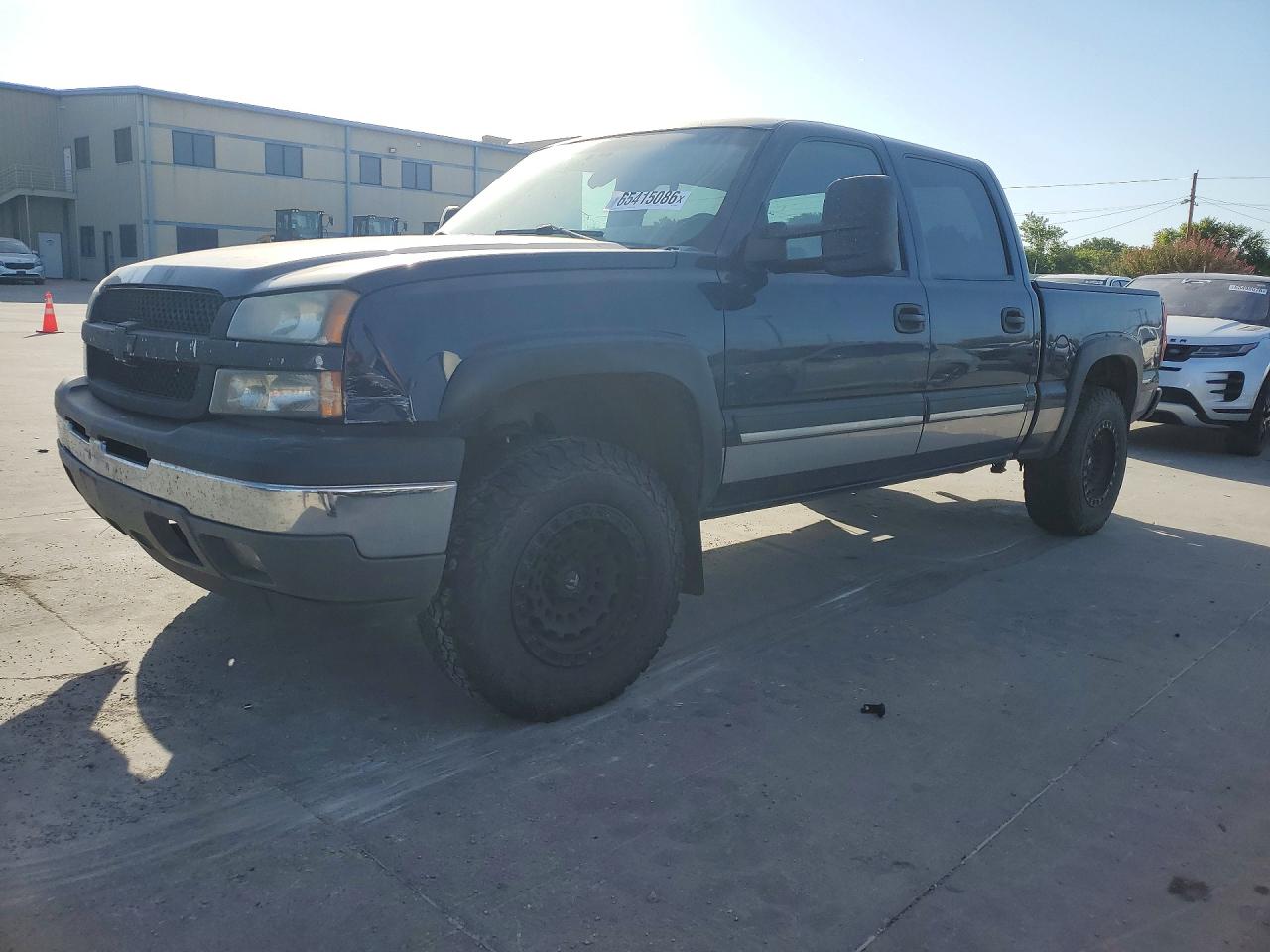 2005 Chevrolet Silverado K1500 Blue vin: 2GCEK13T551189011
