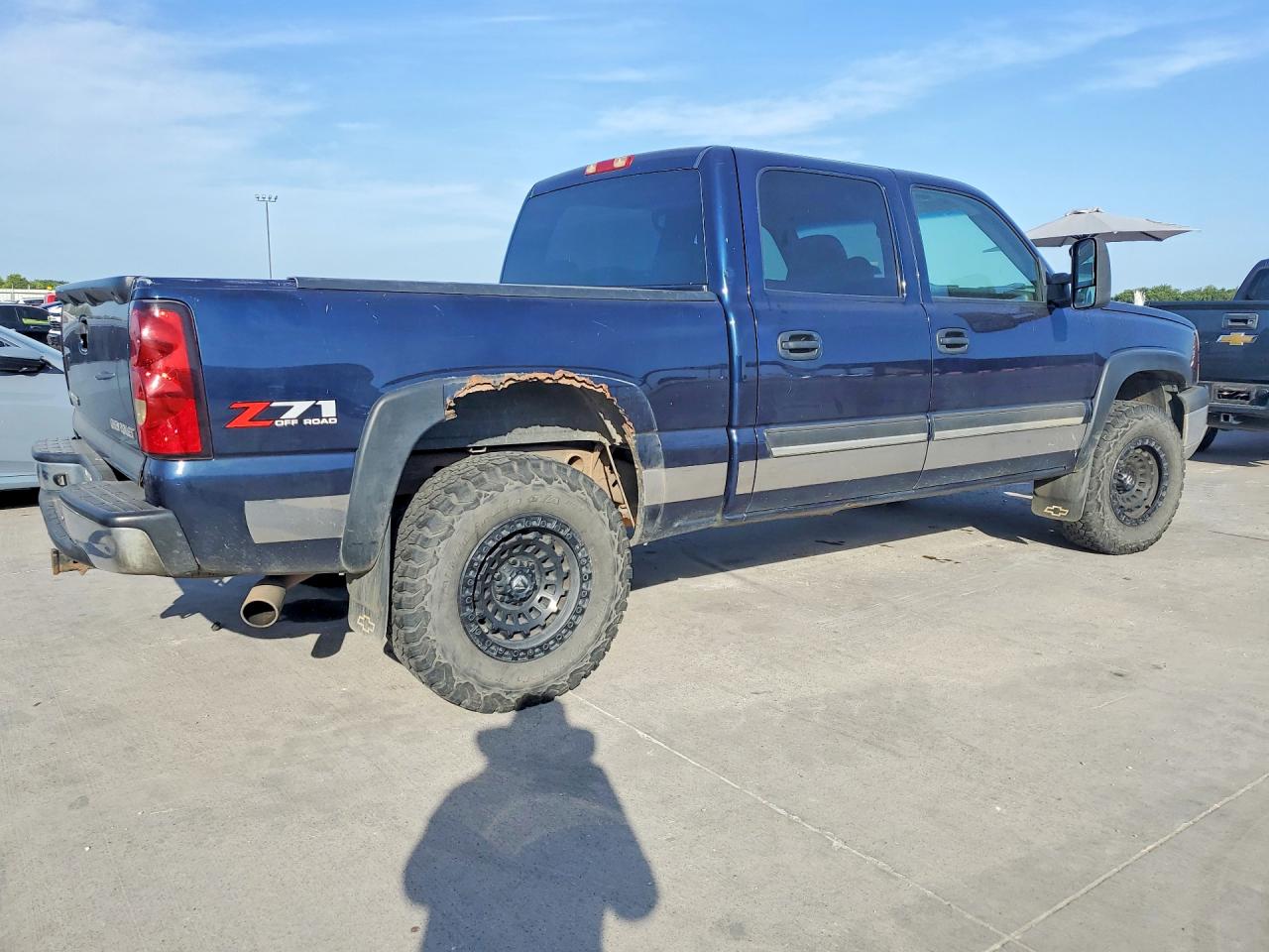 2005 Chevrolet Silverado K1500 Blue vin: 2GCEK13T551189011