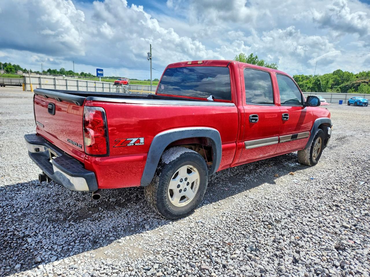 2005 Chevrolet Silverado K1500 Red vin: 2GCEK13T551191261