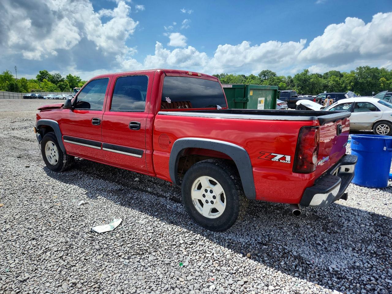 2005 Chevrolet Silverado K1500 Red vin: 2GCEK13T551191261