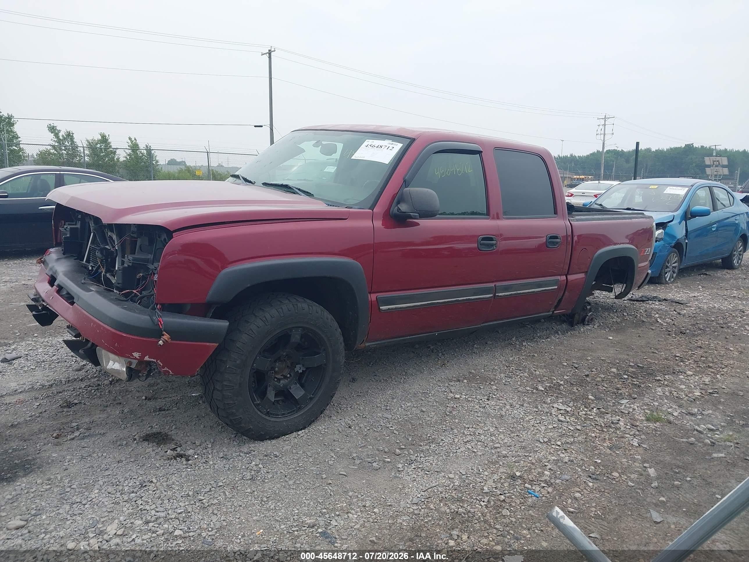 2005 Chevrolet Silverado 1500 Z71 Maroon vin: 2GCEK13T551262507