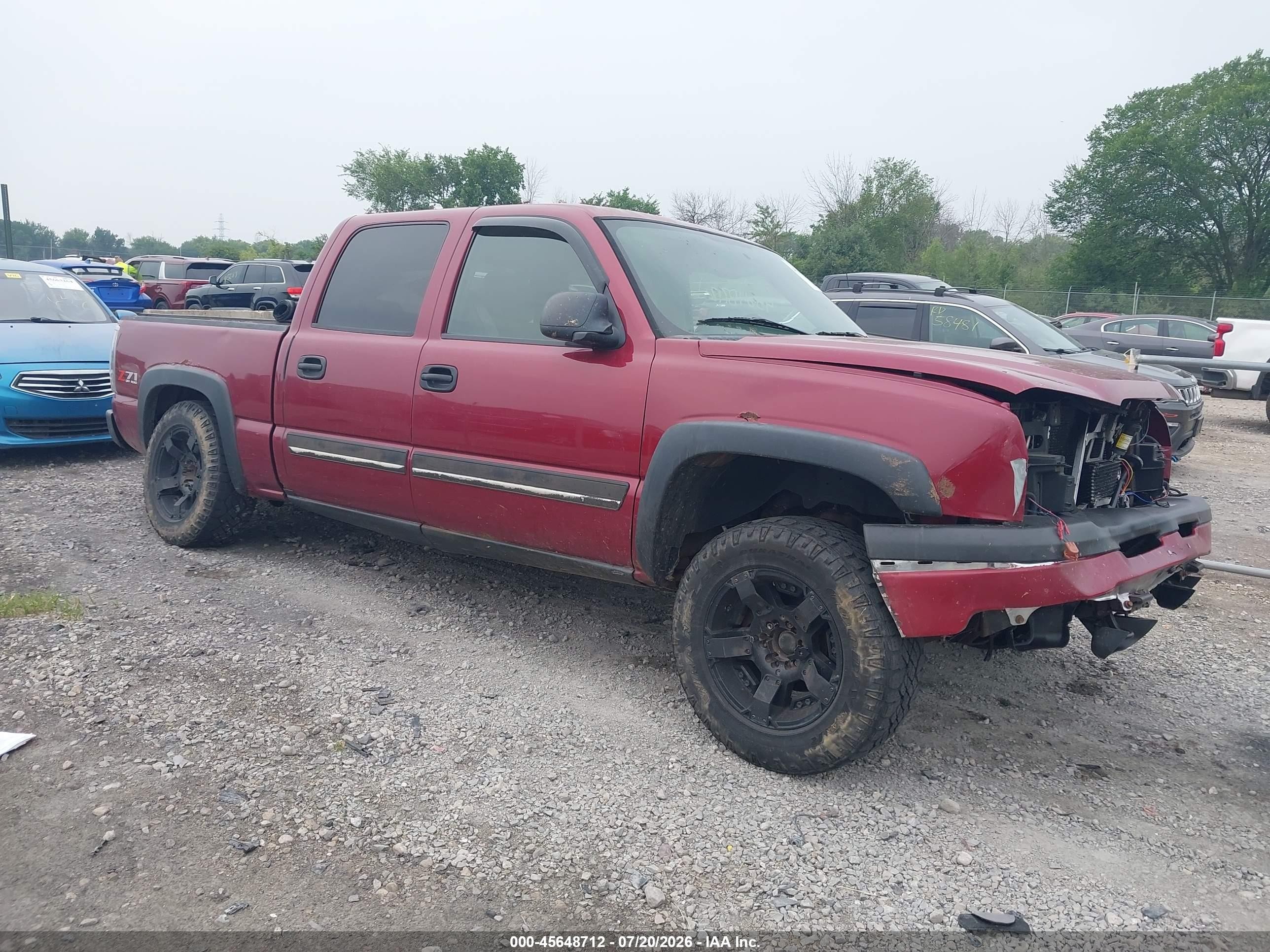2005 Chevrolet Silverado 1500 Z71 Maroon vin: 2GCEK13T551262507