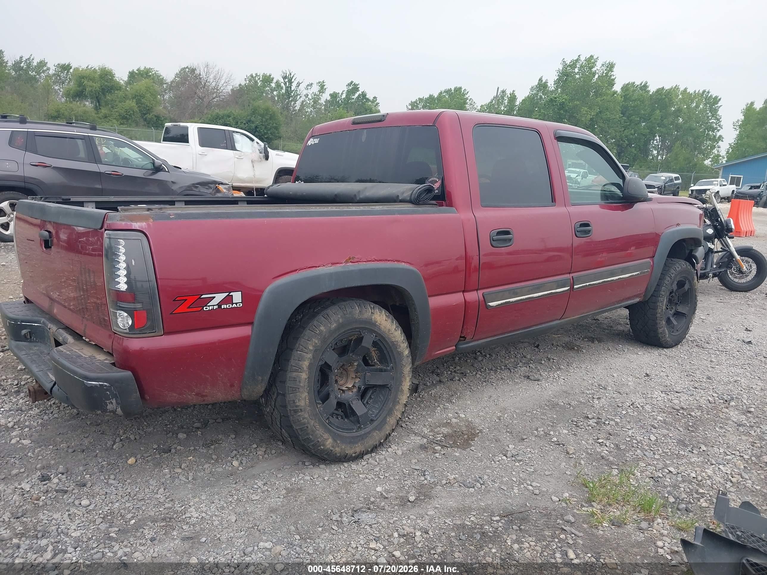 2005 Chevrolet Silverado 1500 Z71 Maroon vin: 2GCEK13T551262507