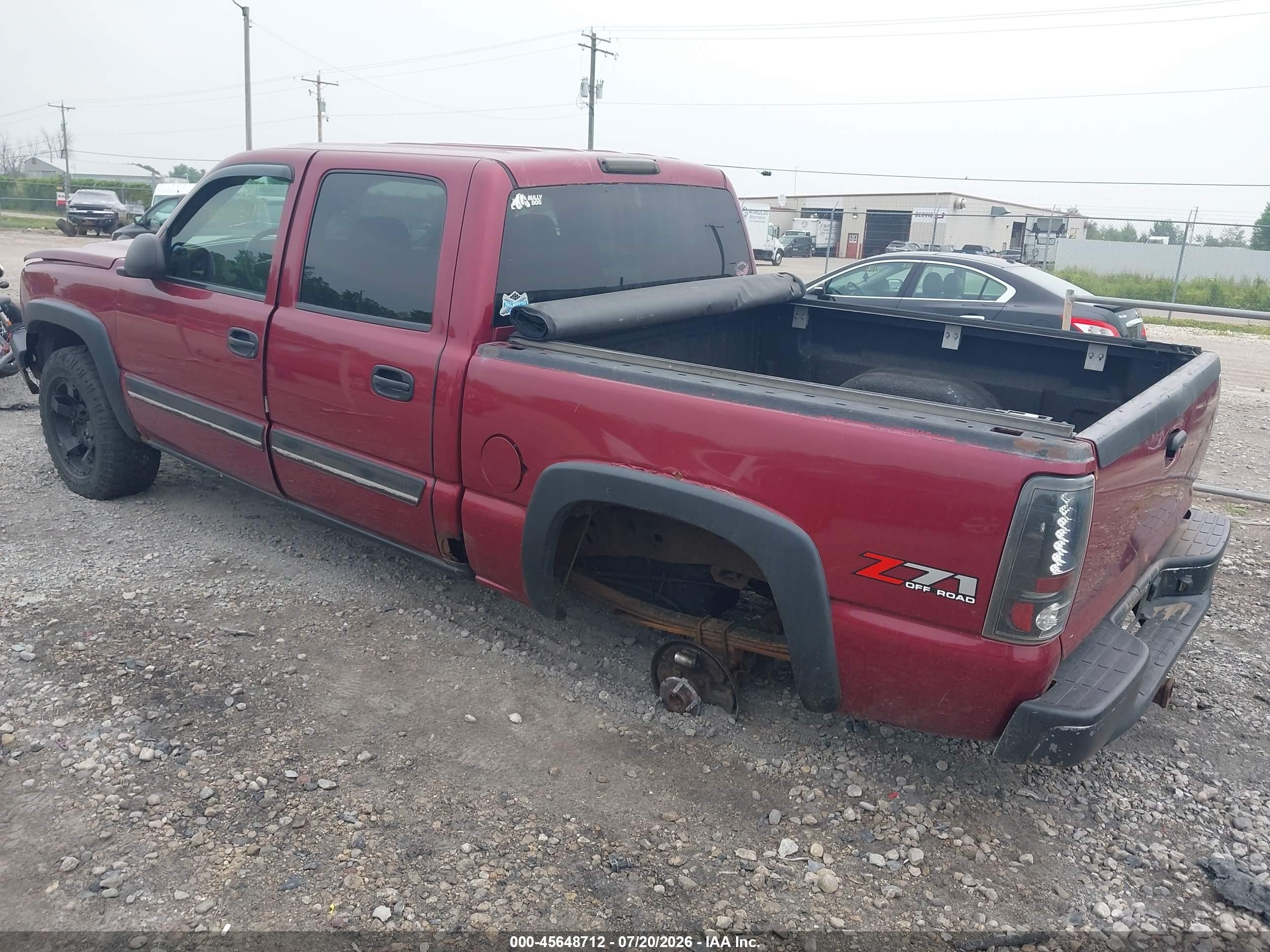 2005 Chevrolet Silverado 1500 Z71 Maroon vin: 2GCEK13T551262507