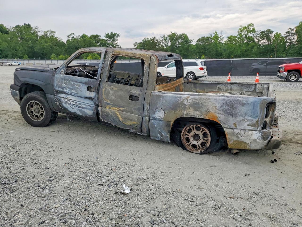 2005 Chevrolet Silverado K1500 Gray vin: 2GCEK13T551282854