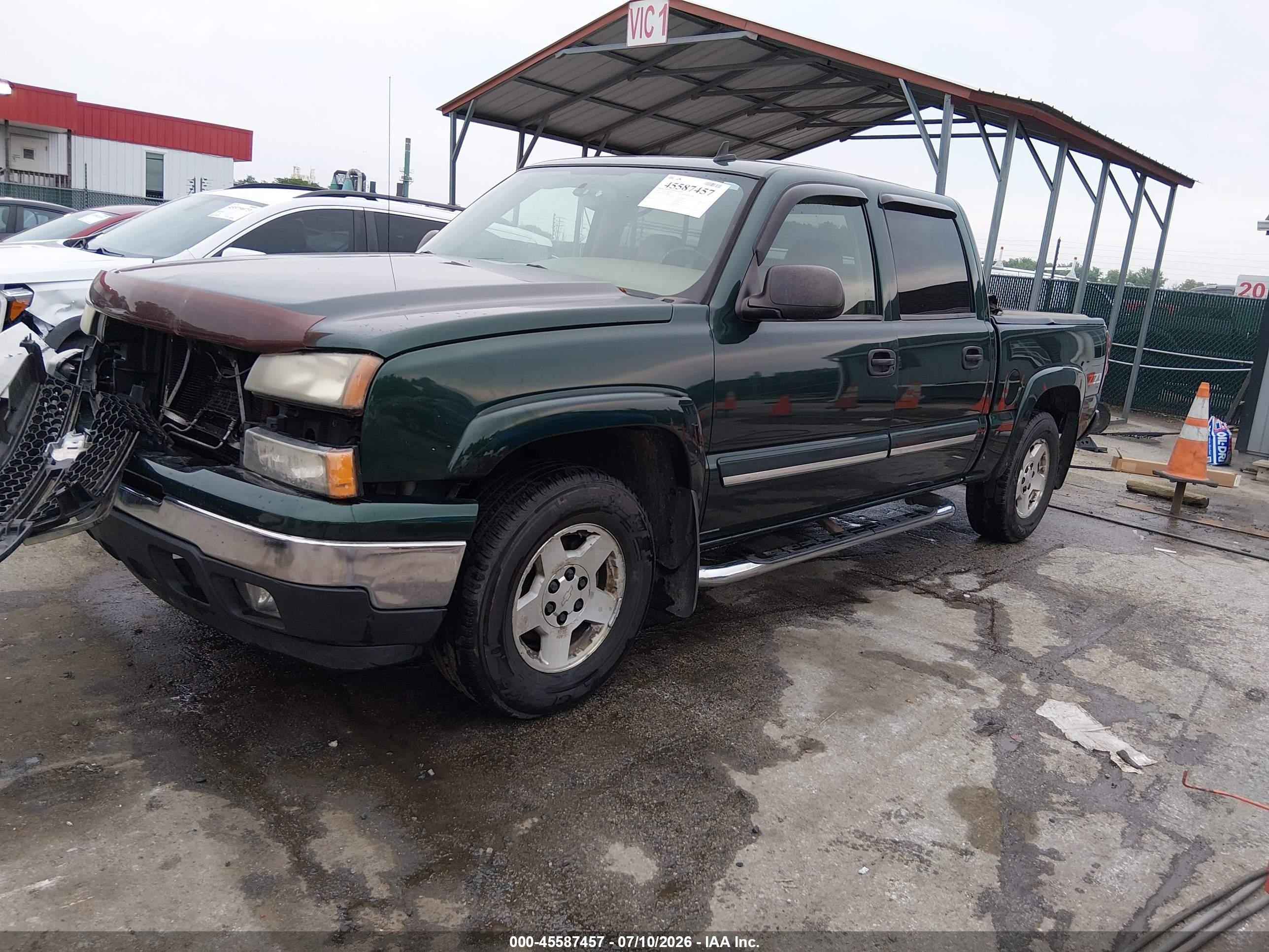 2006 Chevrolet Silverado 1500 Lt3 Green vin: 2GCEK13T561194789