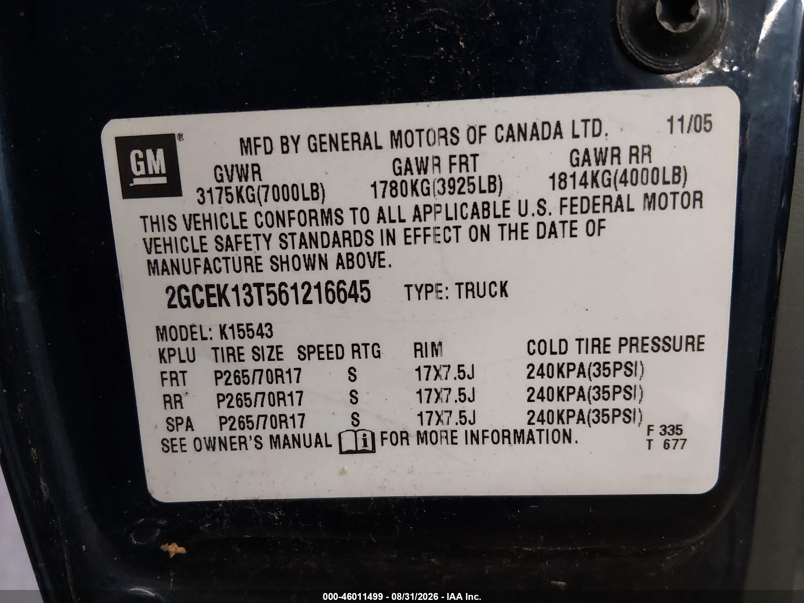 2006 Chevrolet Silverado 1500 Lt1 Dark Blue vin: 2GCEK13T561216645