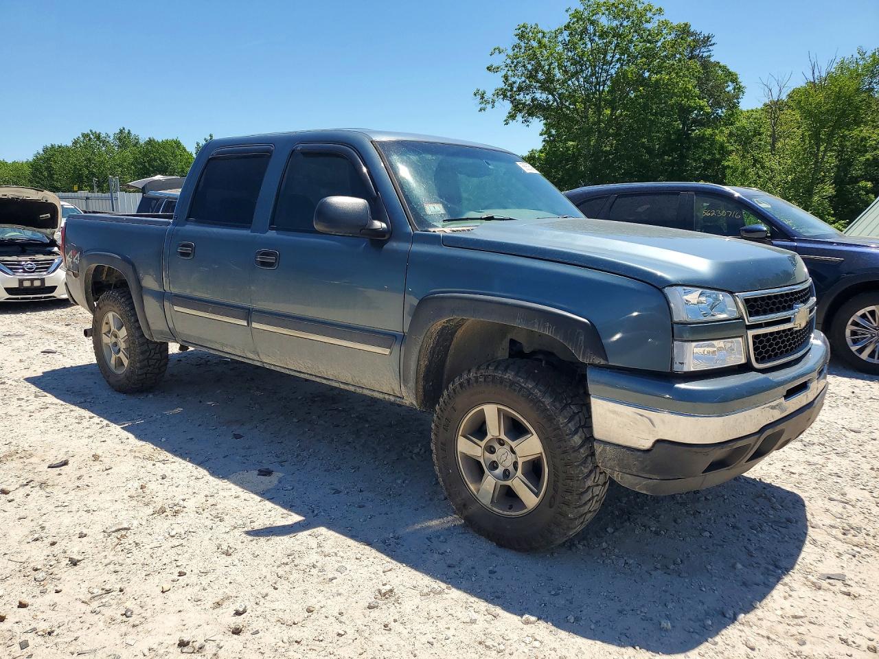 2006 Chevrolet Silverado K1500 Blue vin: 2GCEK13T561221943